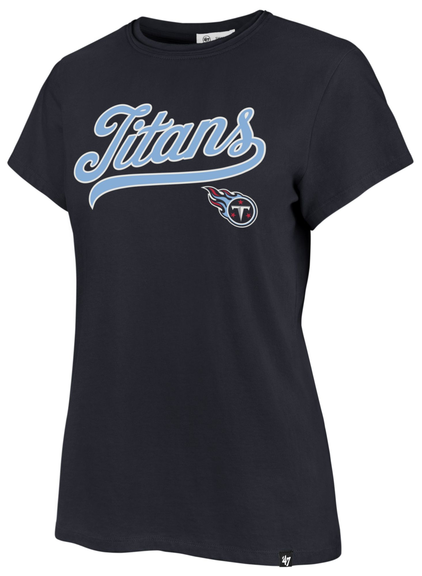 '47 Women's Tennessee Titans Atlas Blue Tailsweep Frankie T-Shirt