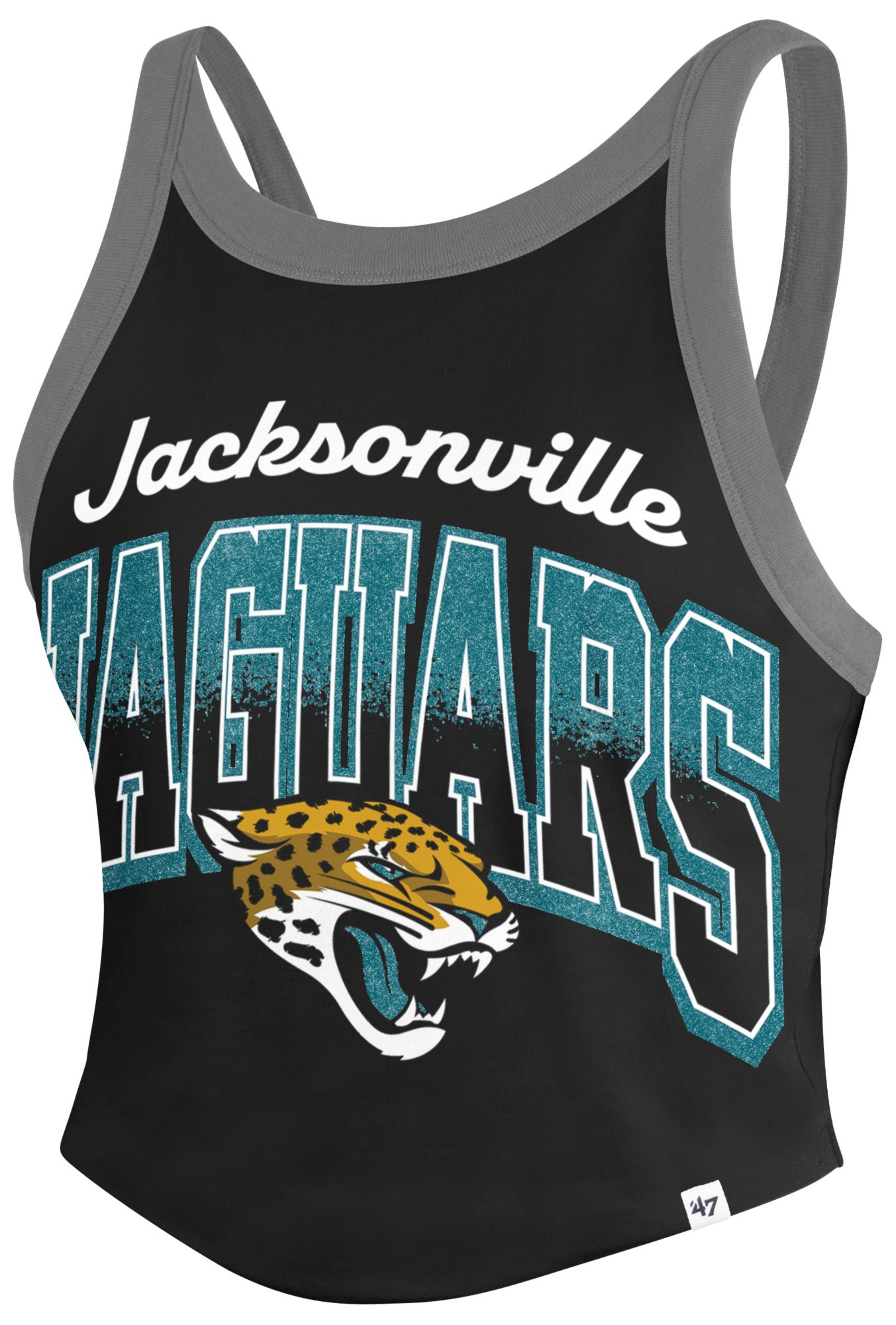 '47 Women's Jacksonville Jaguars Black Shimmer Tank