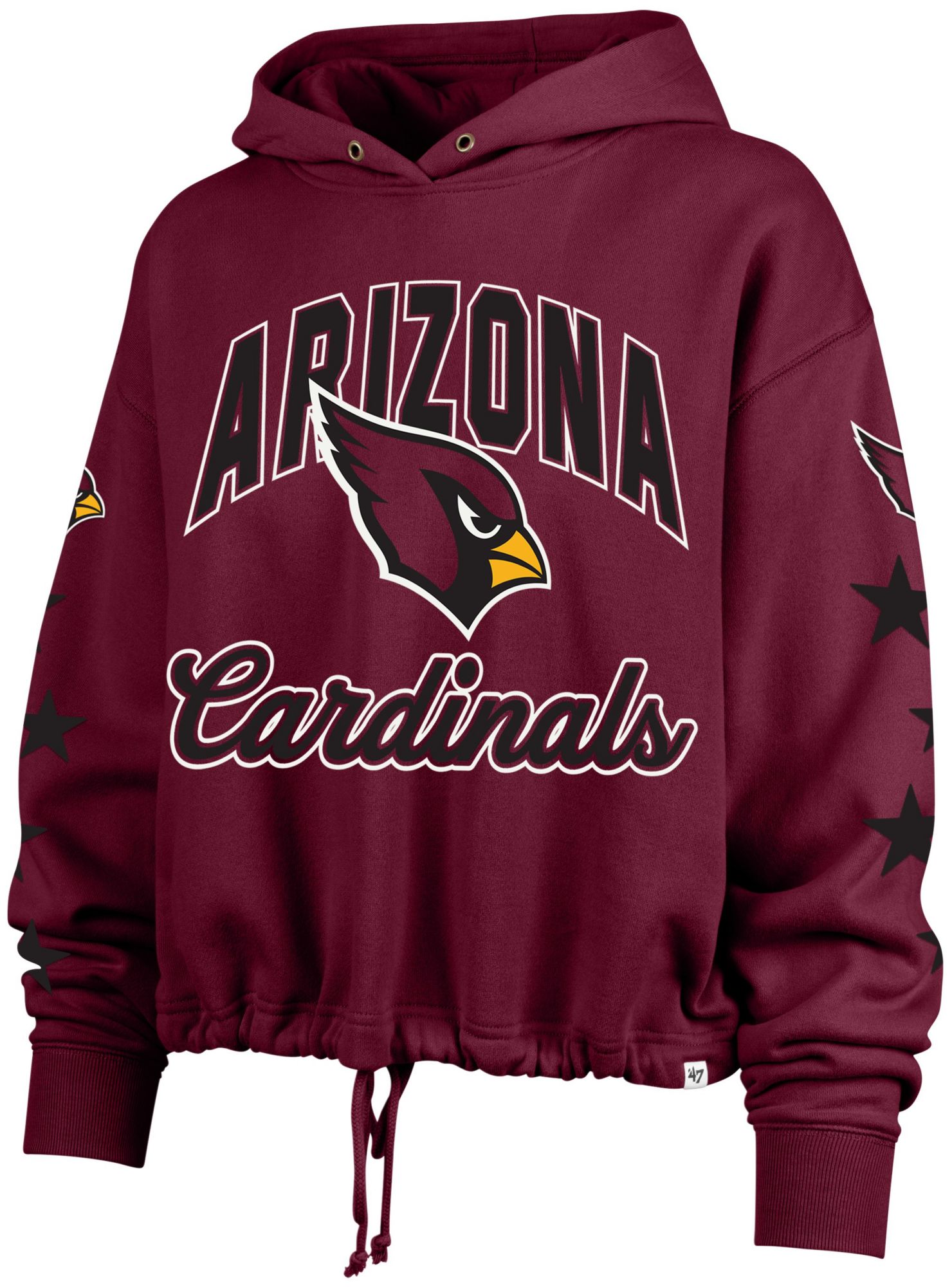 '47 Women's Arizona Cardinals Red Star Venice Hoodie