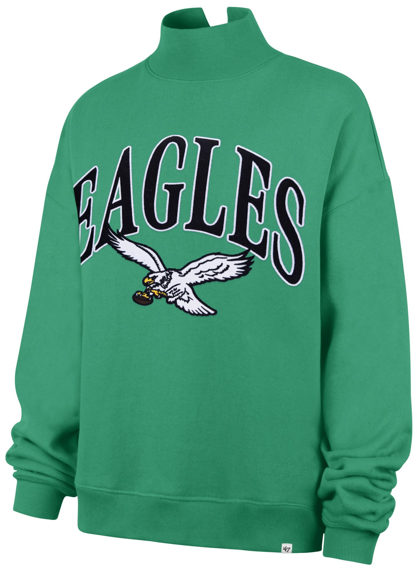 47 Women's Philadelphia Eagles Vantage Mock Neck Sweatshirt
