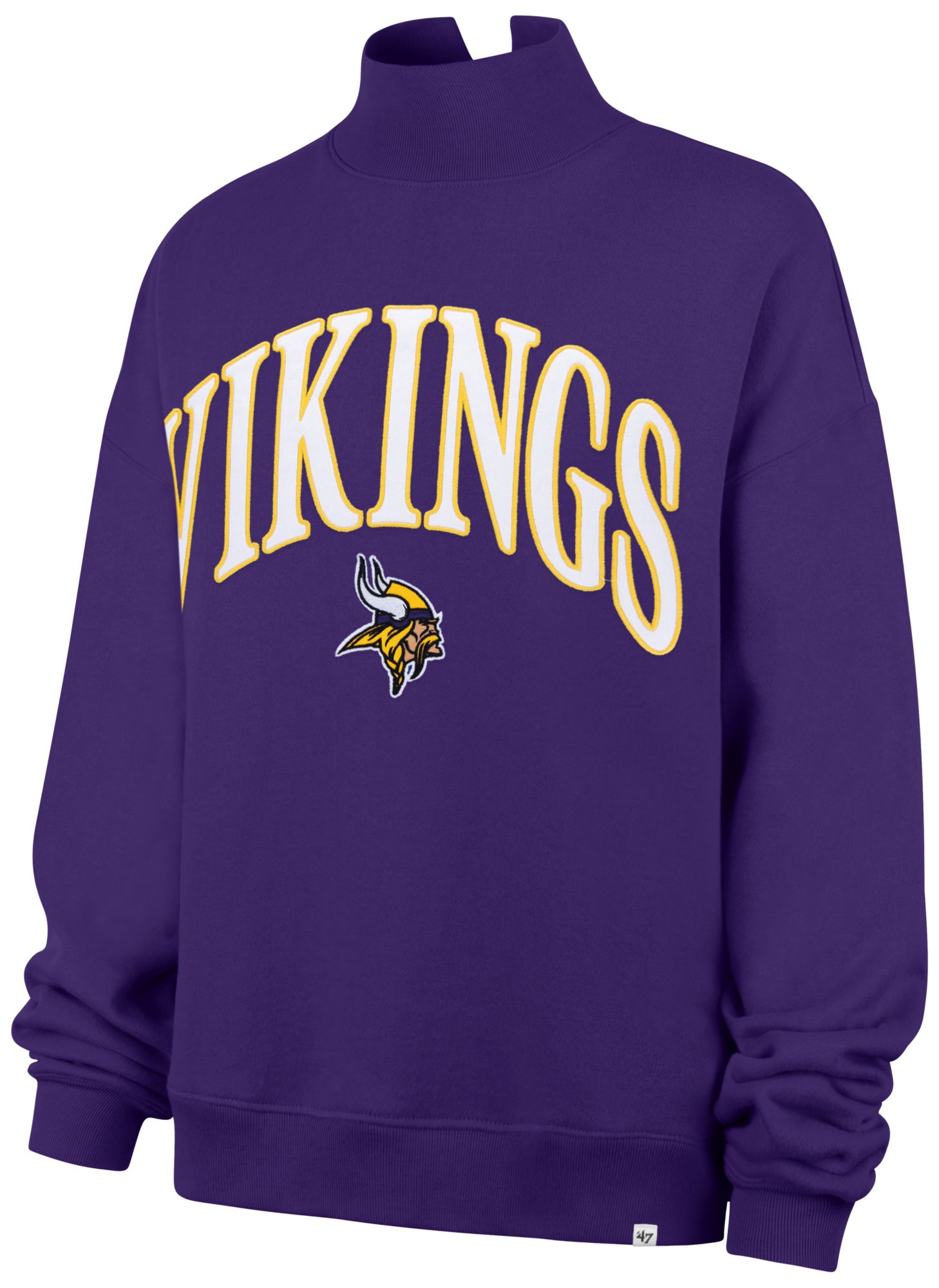 '47 Women's Minnesota Vikings Vintage Mockneck Sweatshirt