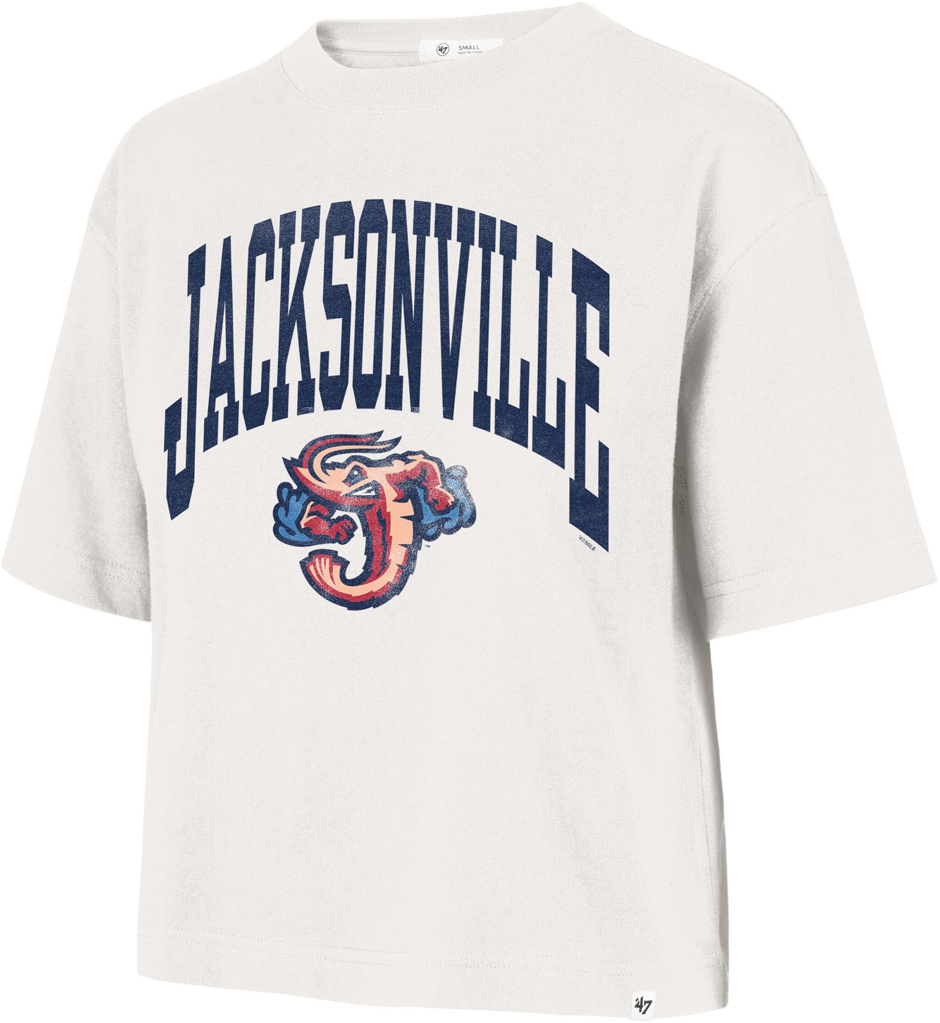 '47 Women's Jacksonville Jumbo Shrimp Cream Shale City T-Shirt
