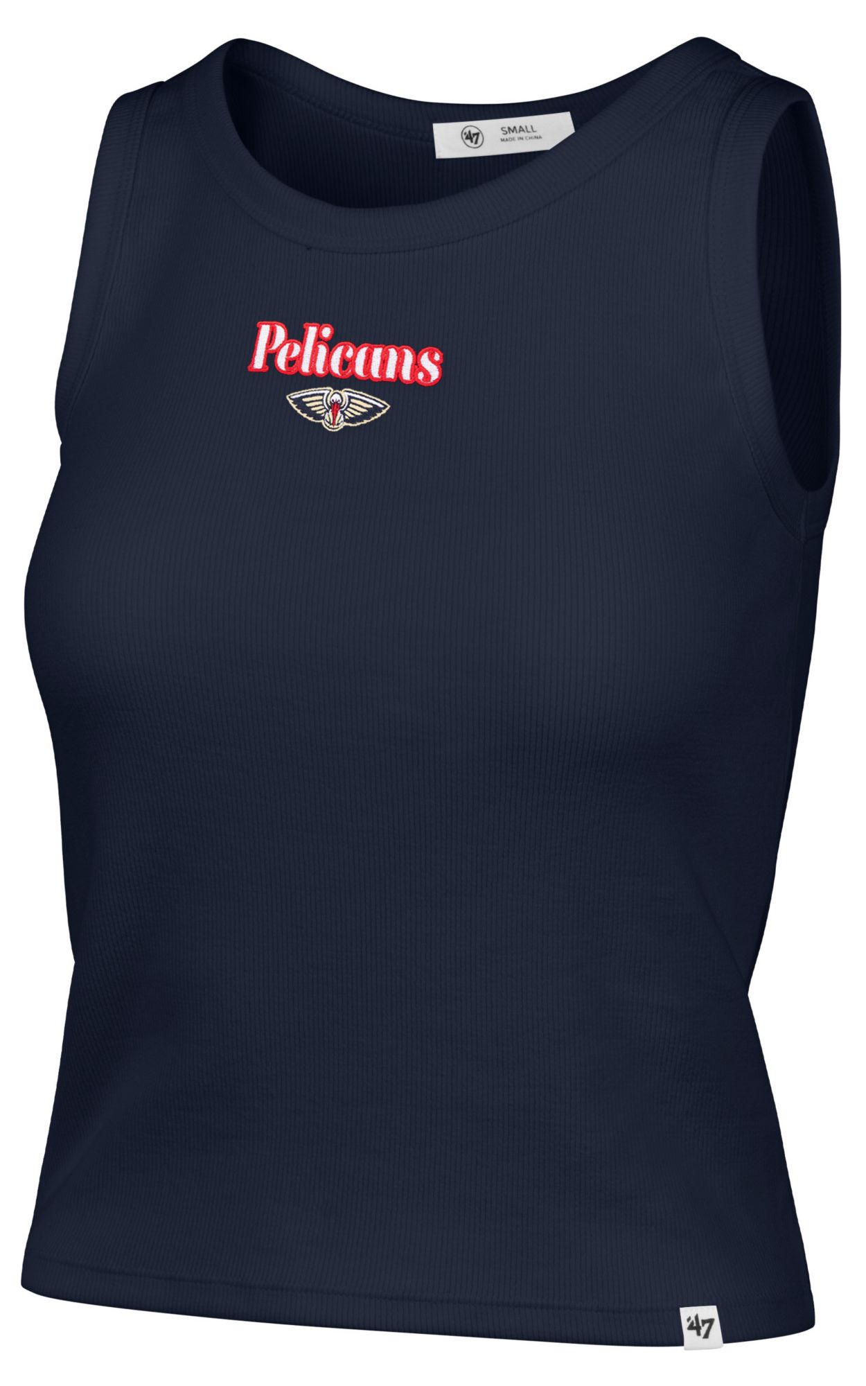 '47 Women's New Orleans Pelicans Navy Baby Rib Tank Top