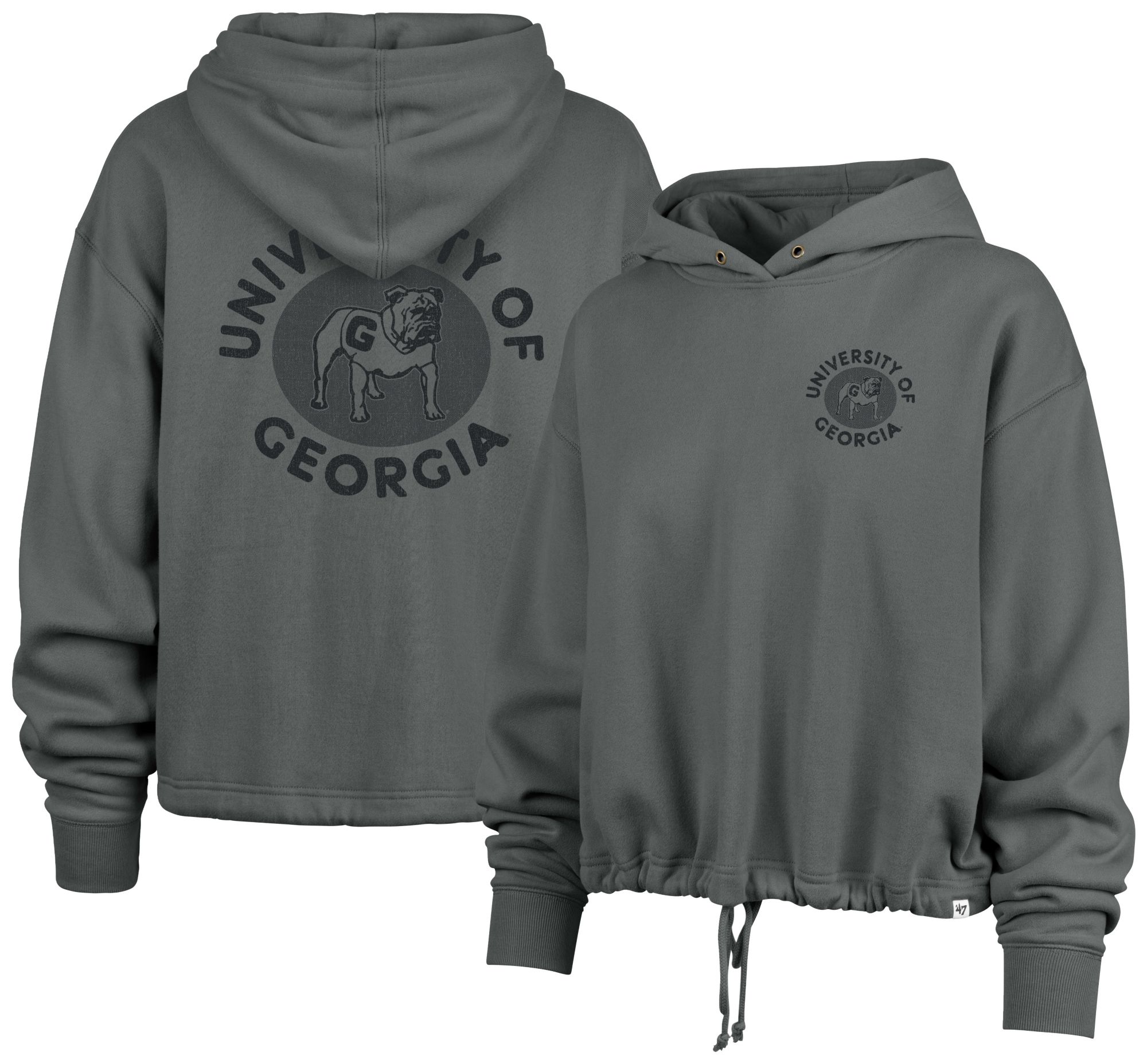 '47 Women's Georgia Bulldogs Grey Luminance Sweatshirt