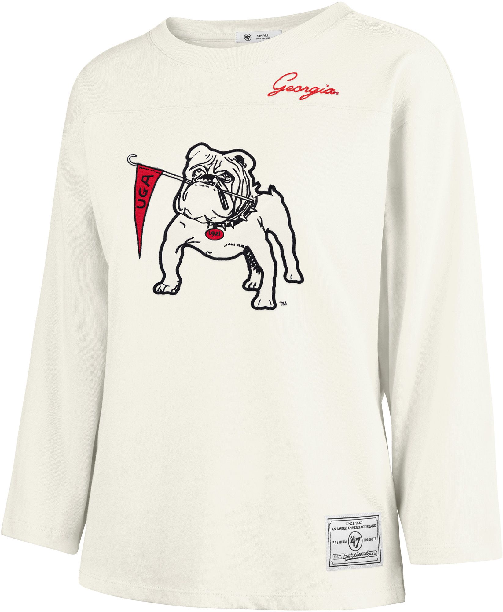 47 Women's Georgia Bulldogs Ivory Long Sleeve Shirt