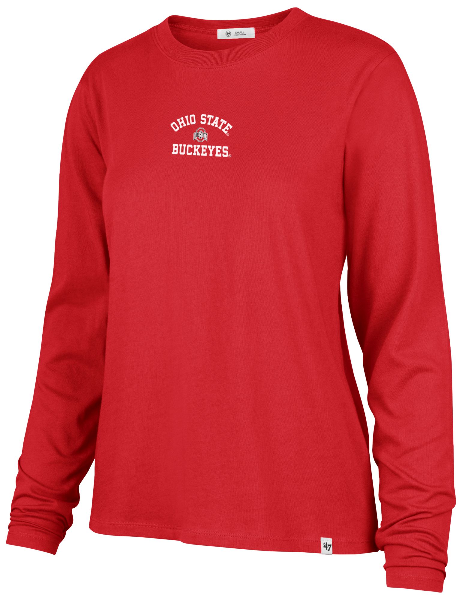 '47 Women's Ohio State Buckeyes Red Frankie Long Sleeve Shirt