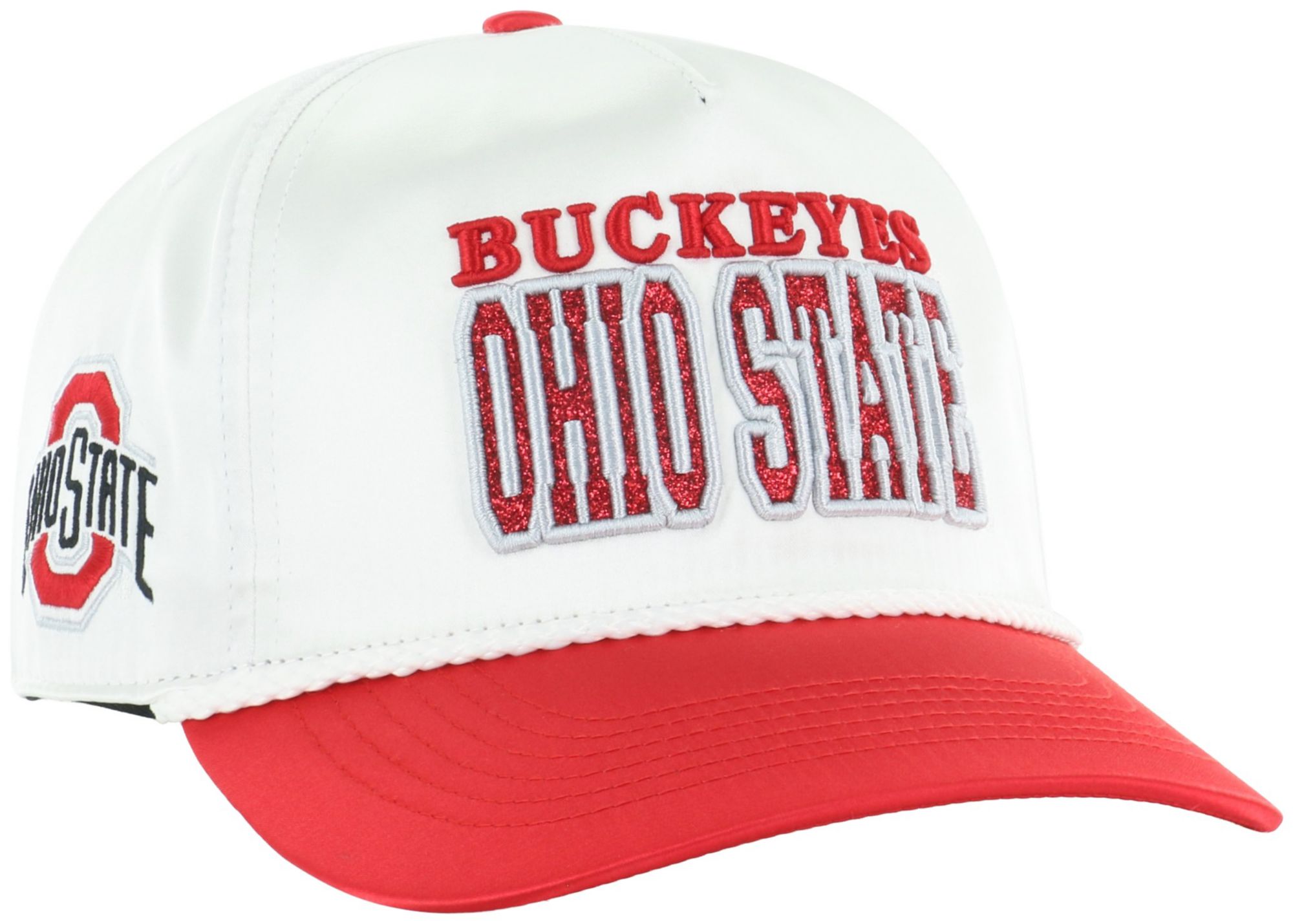 '47 Women's Ohio State Buckeyes White Trendy Hitch Adjustable Hat