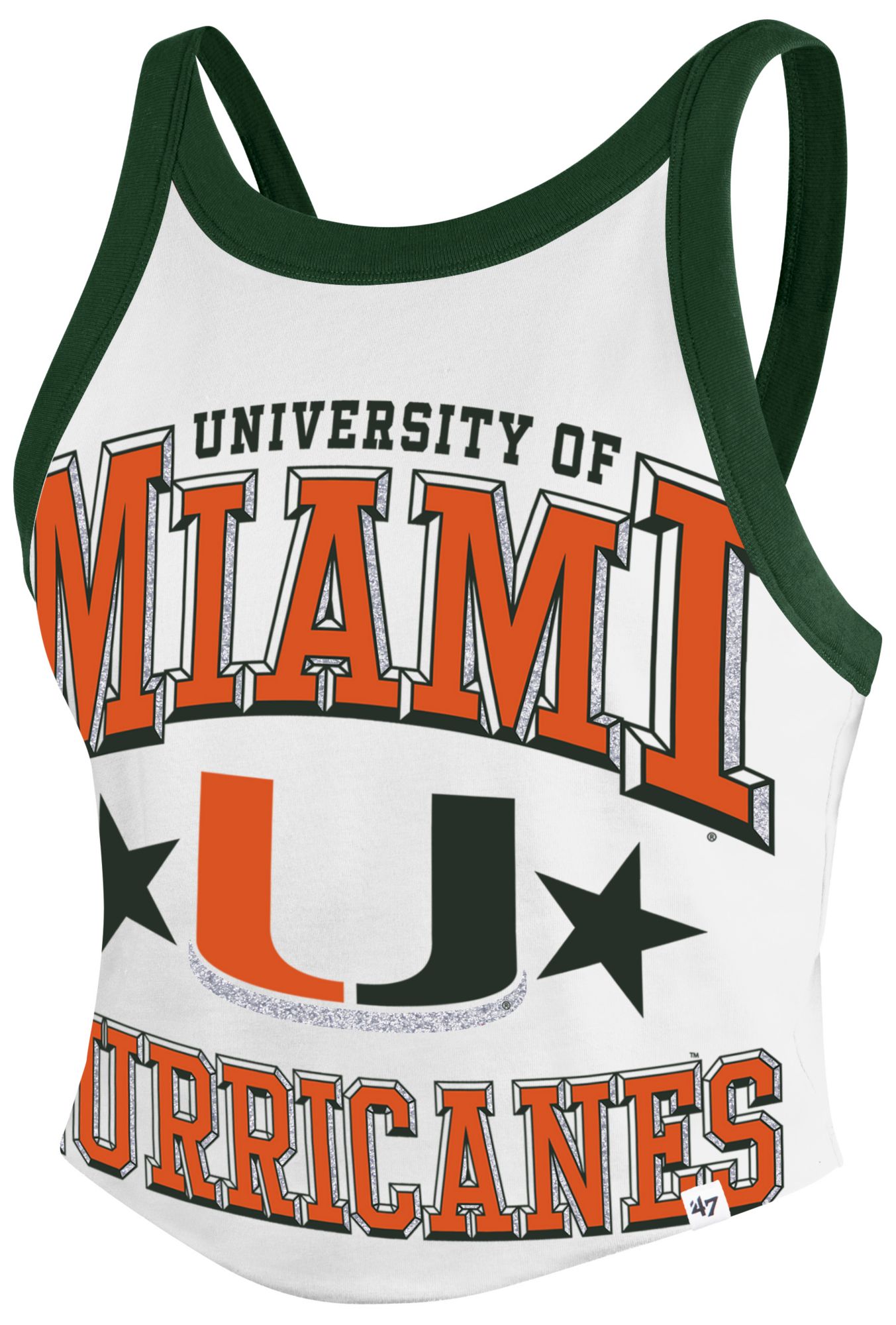 '47 Women's Miami Hurricanes Miami White T-Shirt