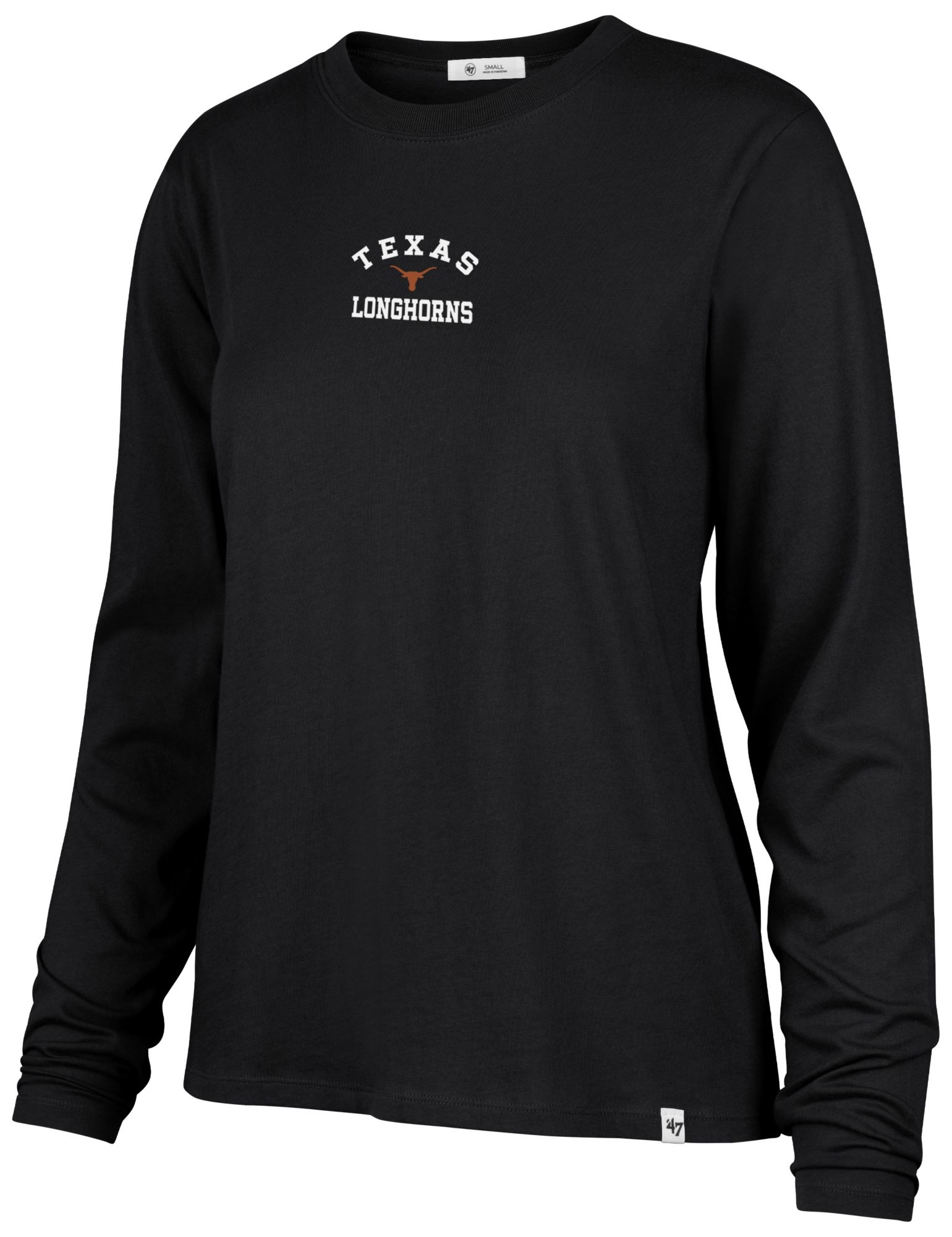 '47 Women's Texas Longhorns Black Frankie Long Sleeve Shirt