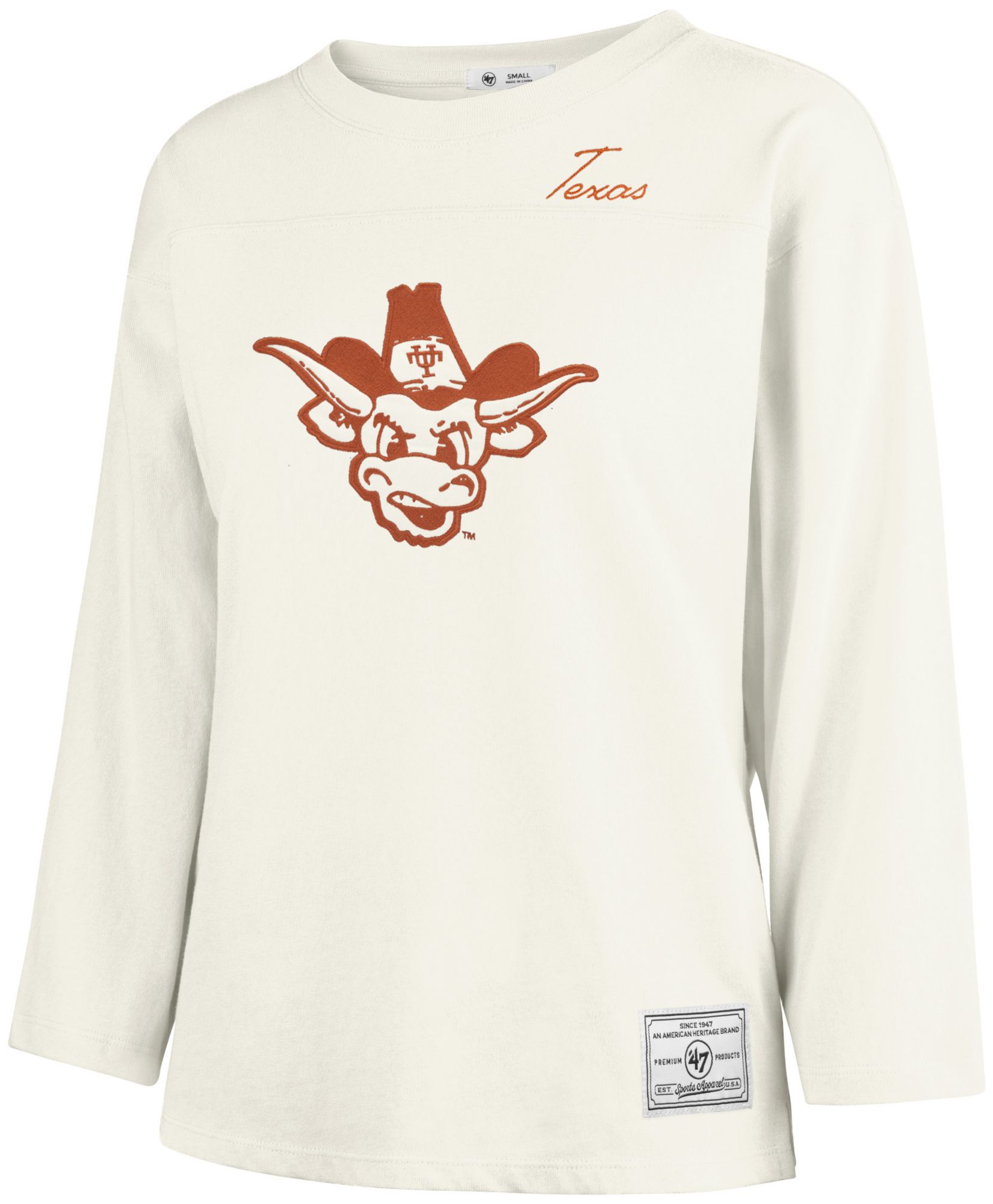 47 Women's Texas Longhorns Ivory Long Sleeve Shirt
