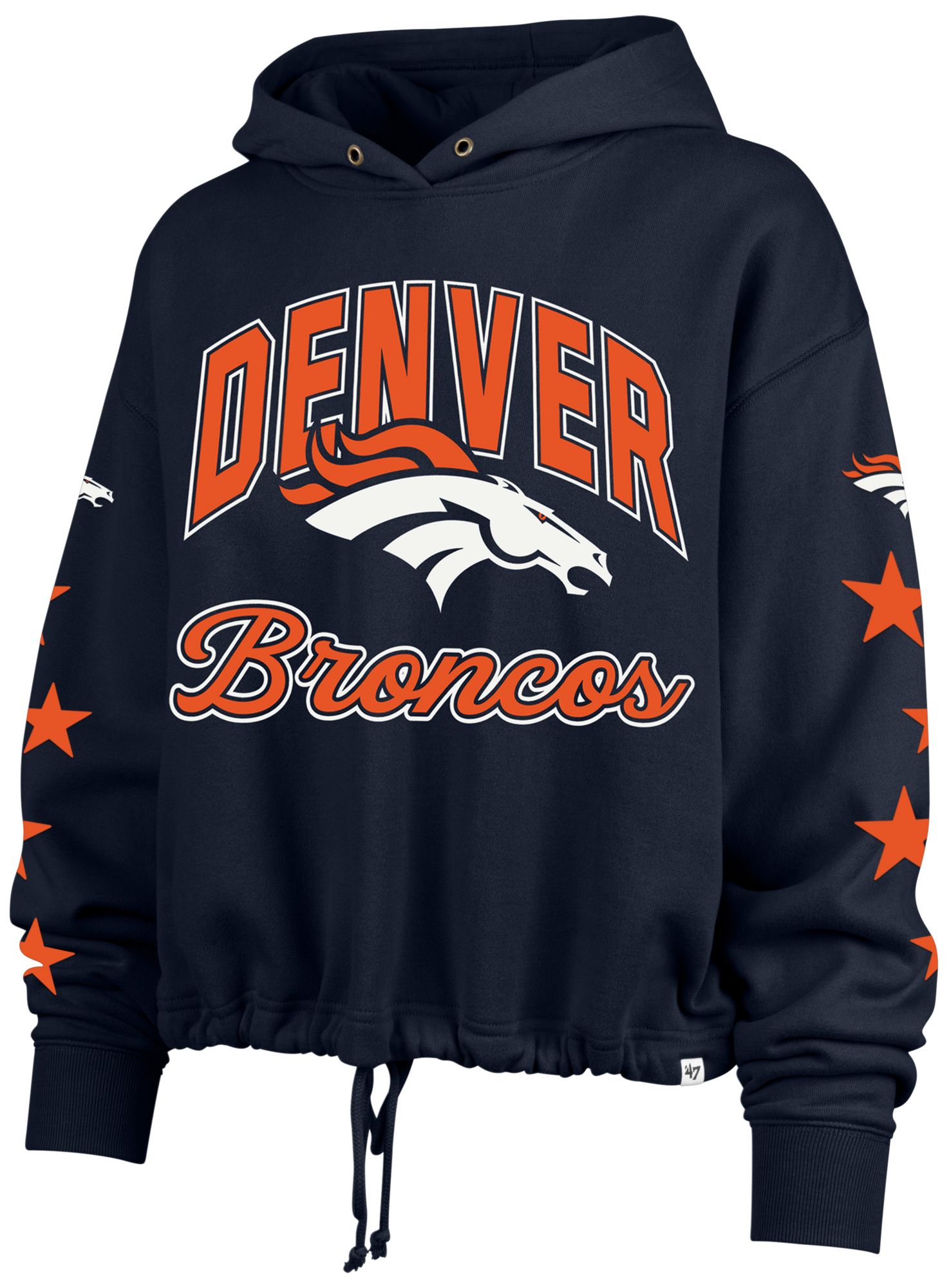 '47 Women's Denver Broncos Navy Star Venice Hoodie