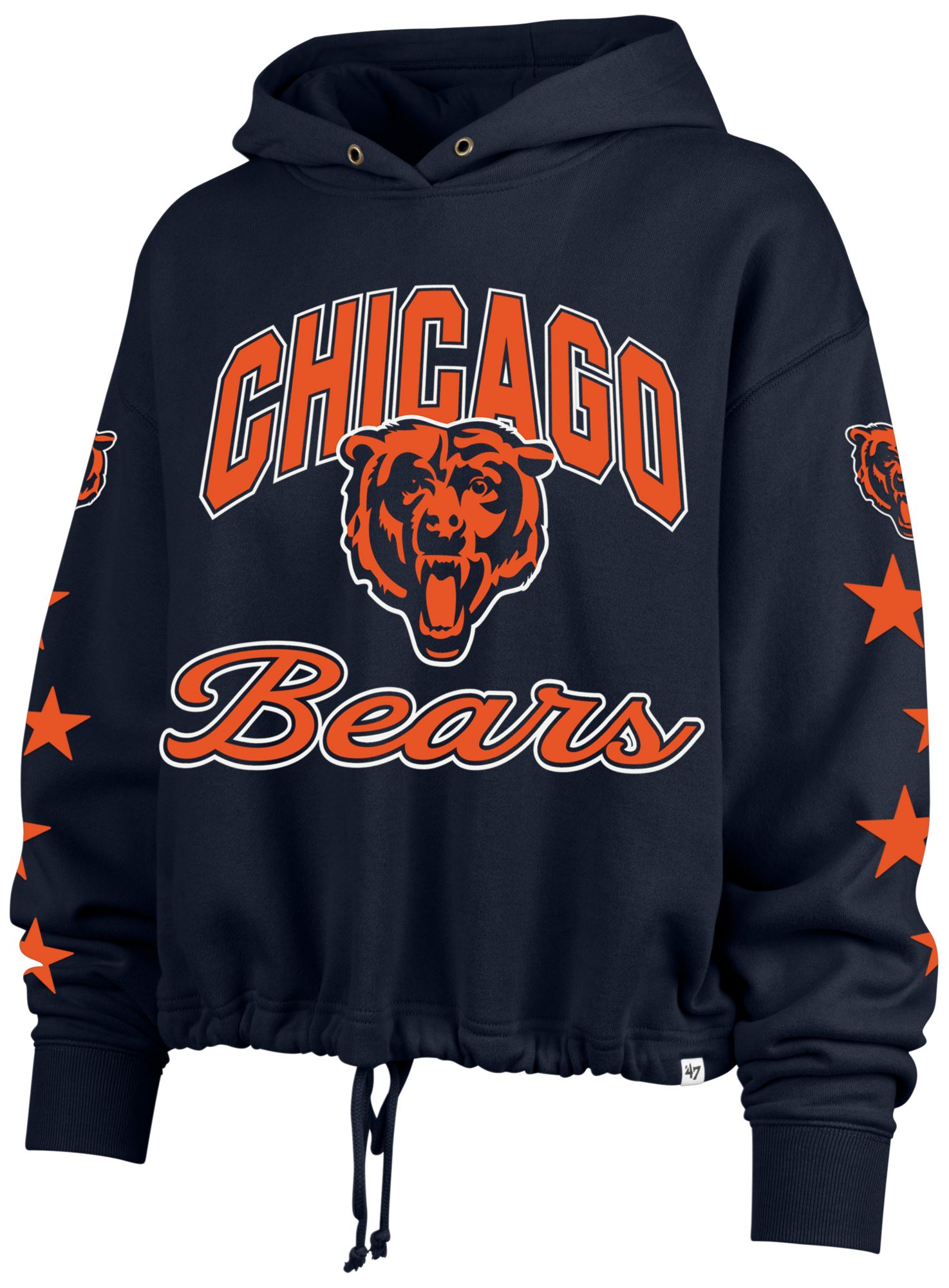 '47 Women's Chicago Bears Navy Star Venice Hoodie