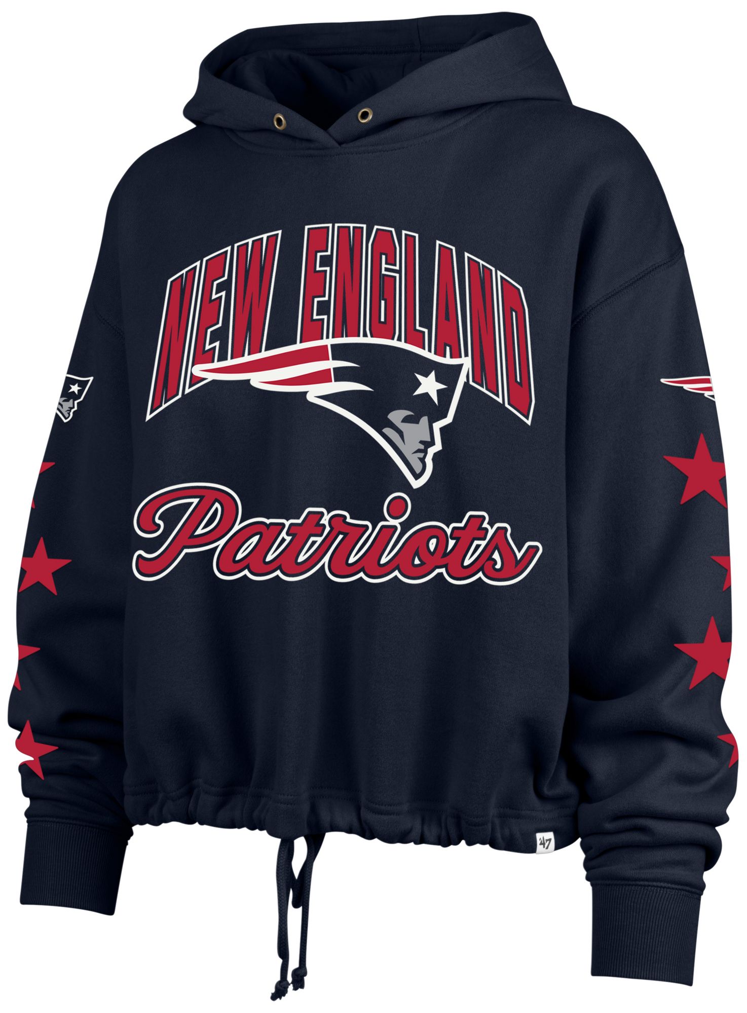 '47 Women's New England Patriots Navy Star Venice Hoodie