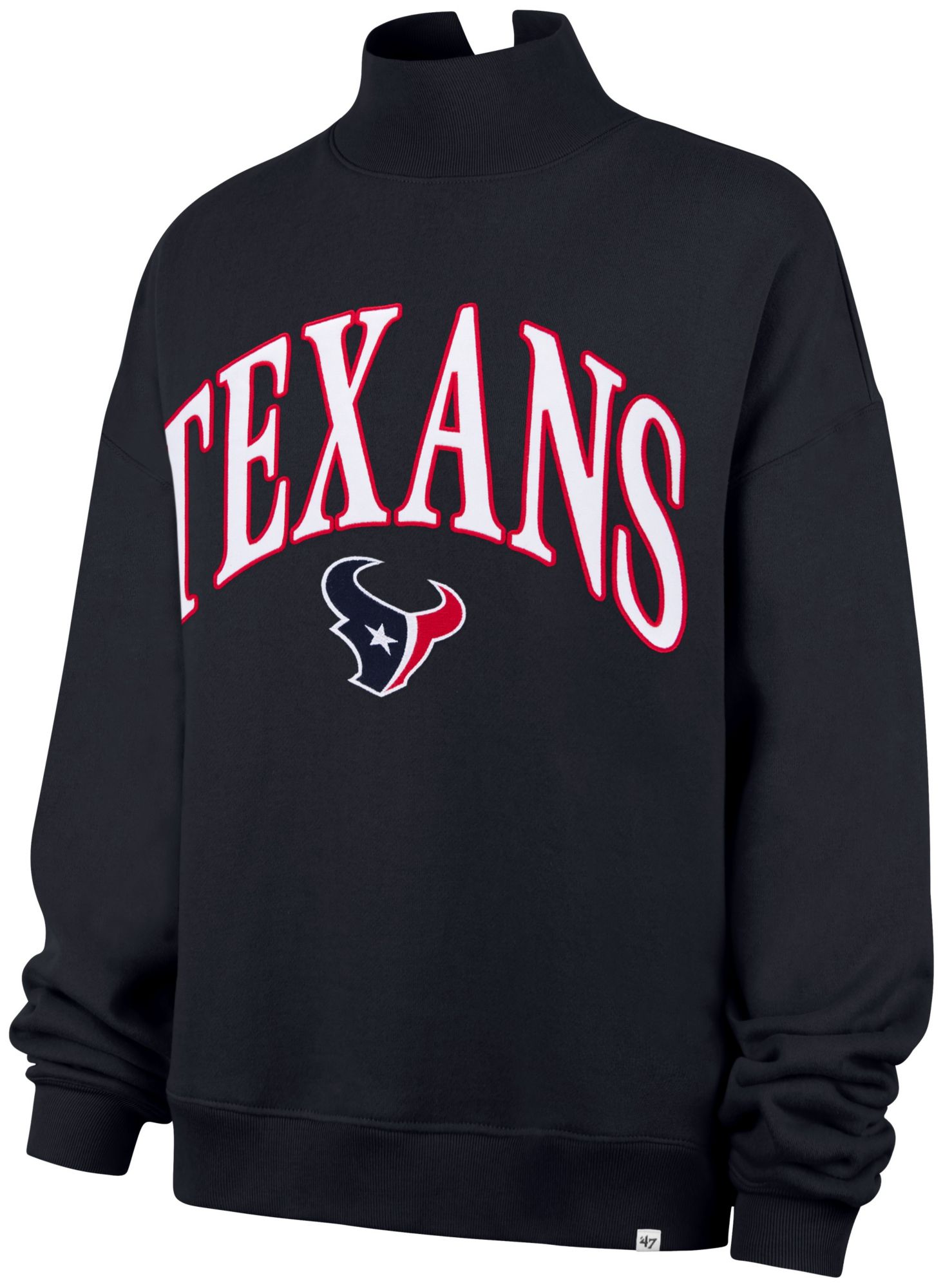 '47 Women's Houston Texans Vintage Mockneck Sweatshirt