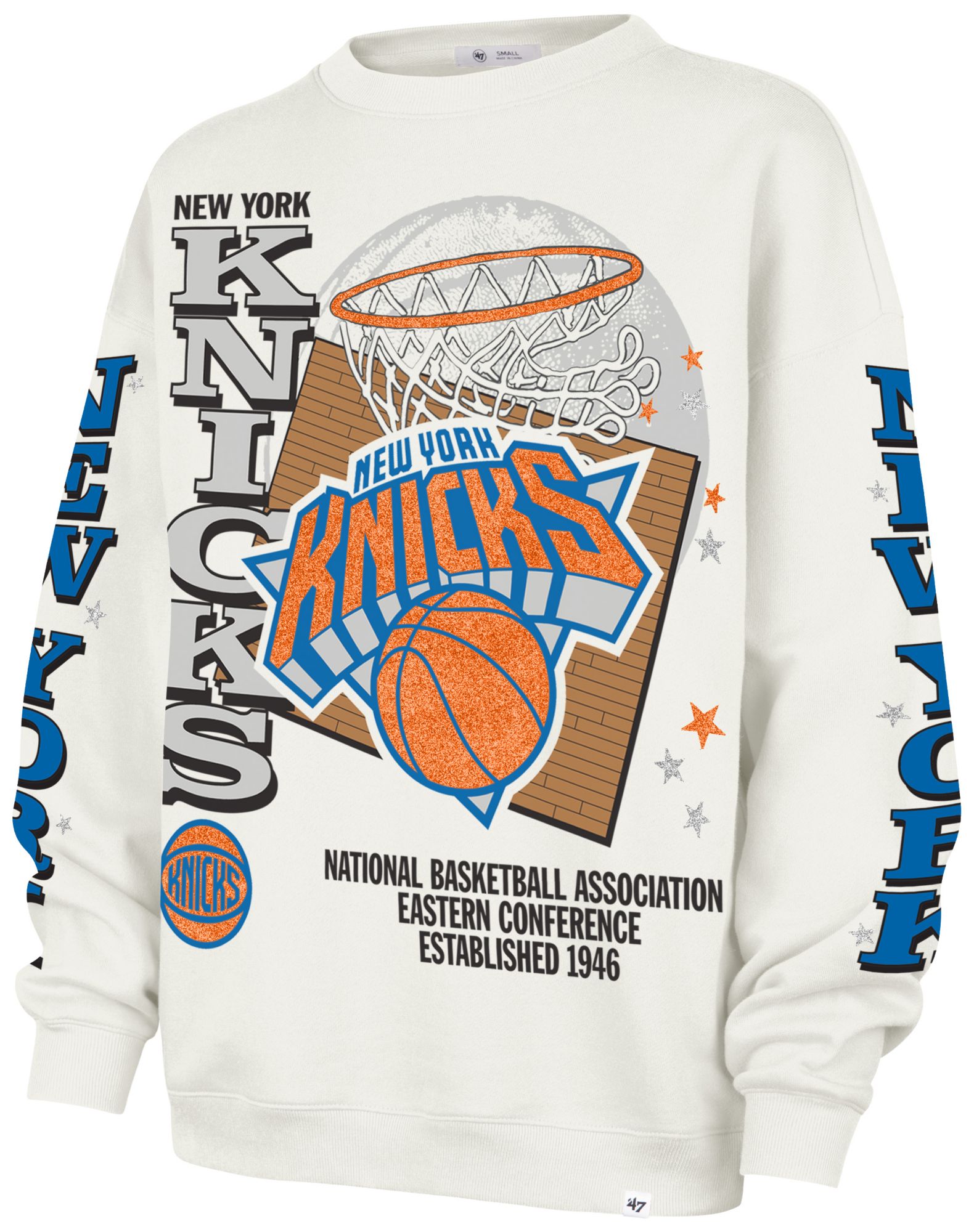 '47 Women's New York Knicks Thunderous Oversized Crewneck Sweatshirt