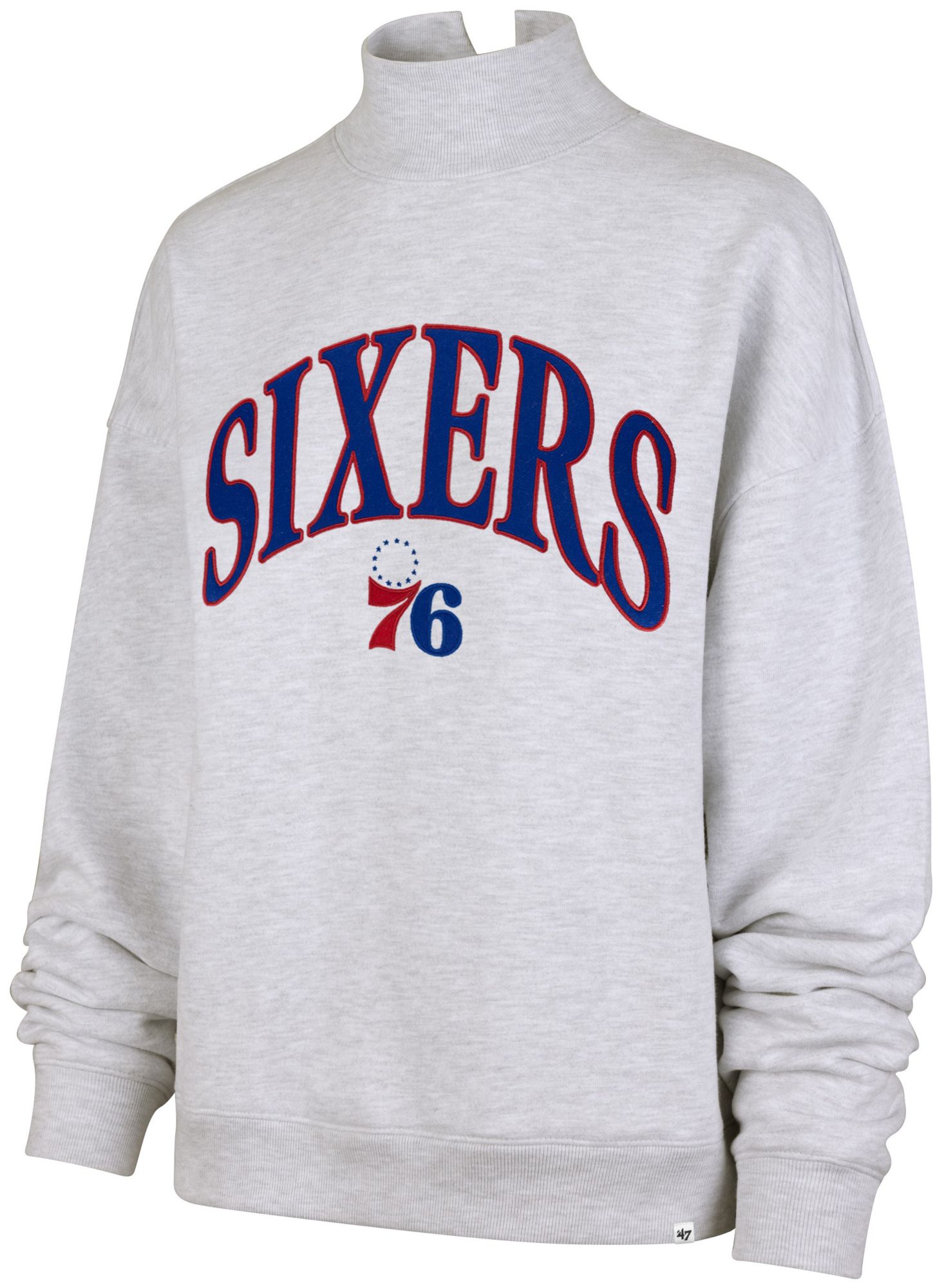 '47 Women's Philadelphia 76ers Vintage Mockneck Sweatshirt