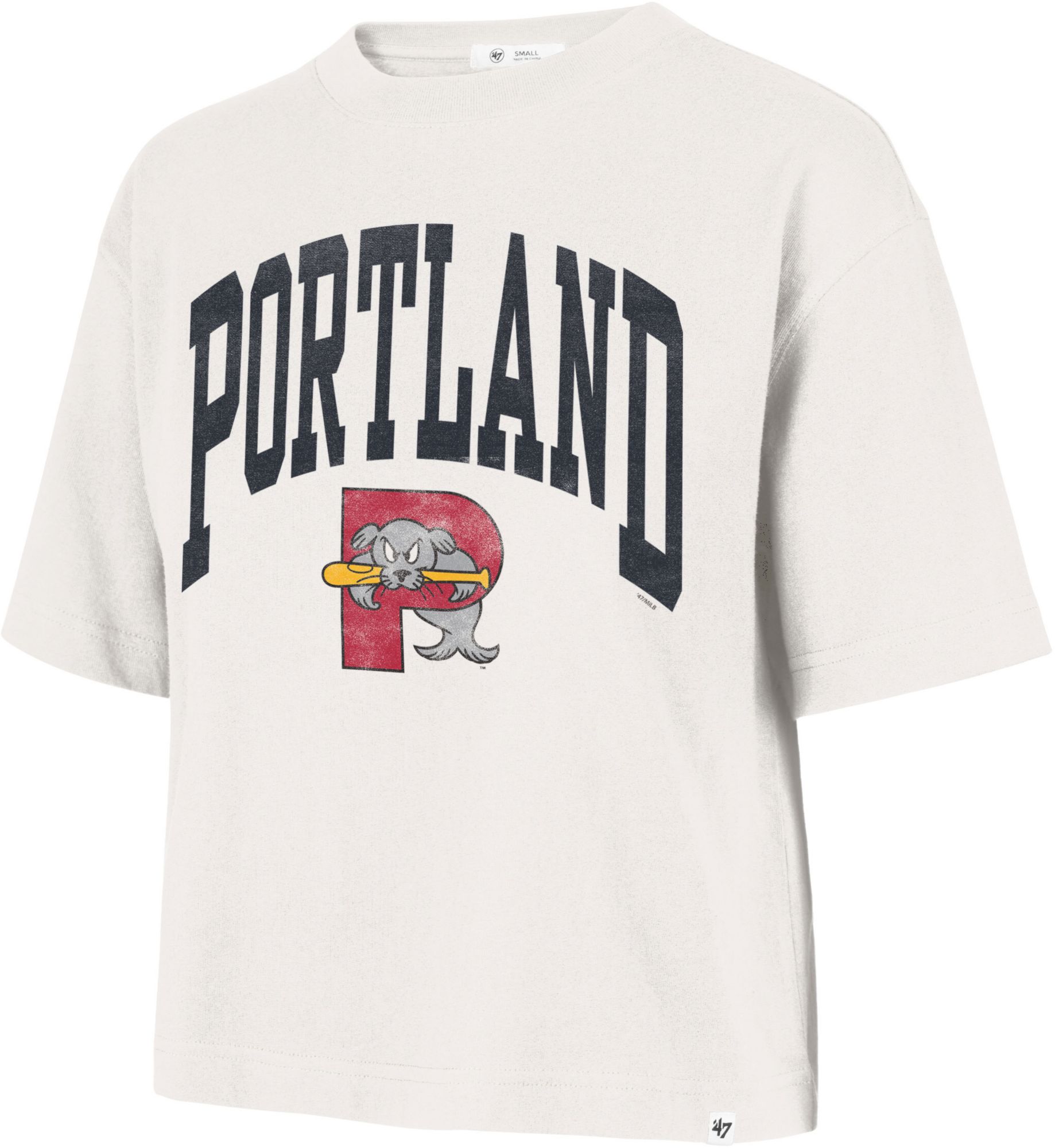 '47 Women's Portland Sea Dogs Cream Shale City T-Shirt