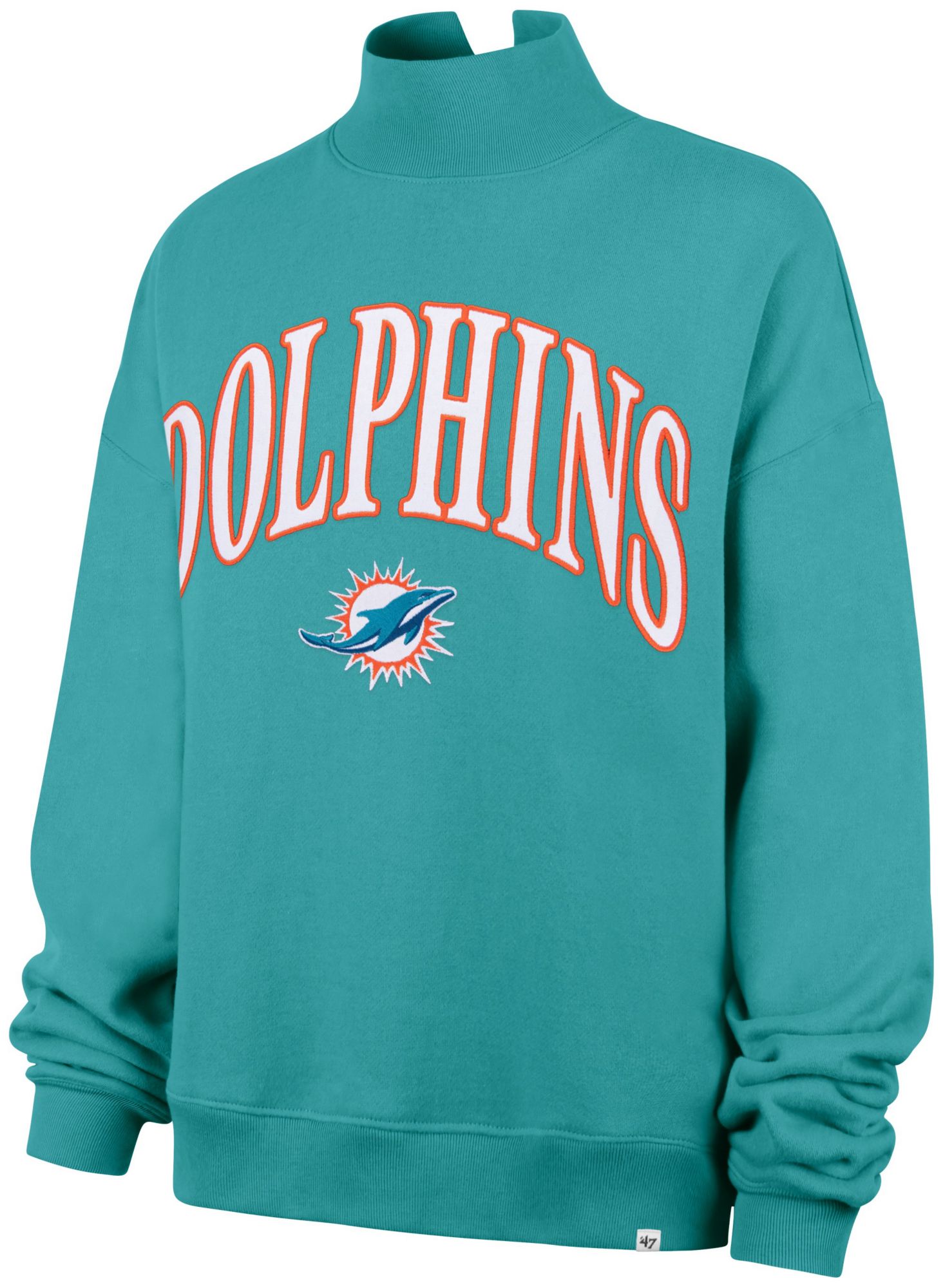 47 Women's Miami Dolphins Vantage Mock Neck Sweatshirt