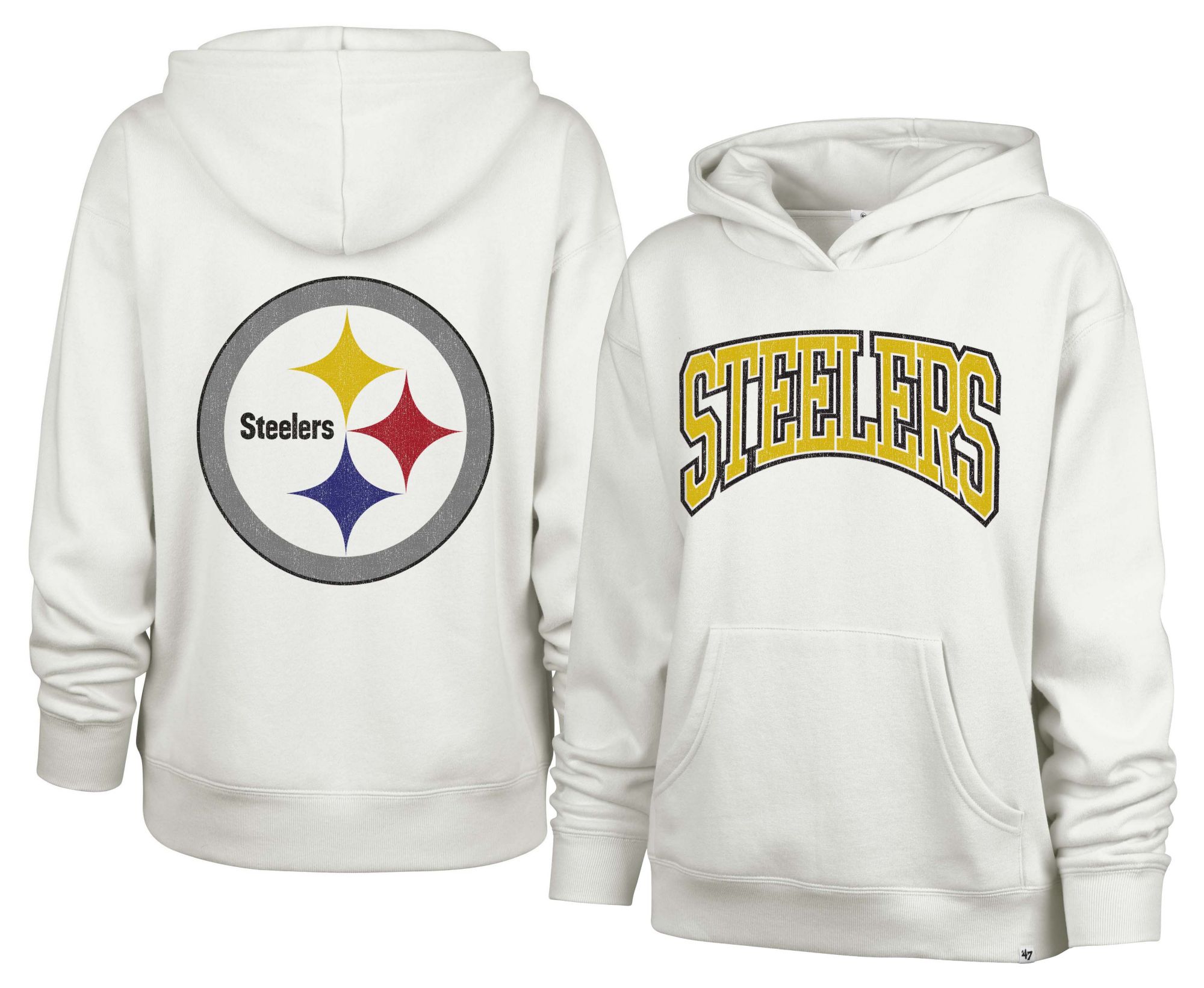 '47 Women's Pittsburgh Steelers Sandstone Arch Naomi Hoodie
