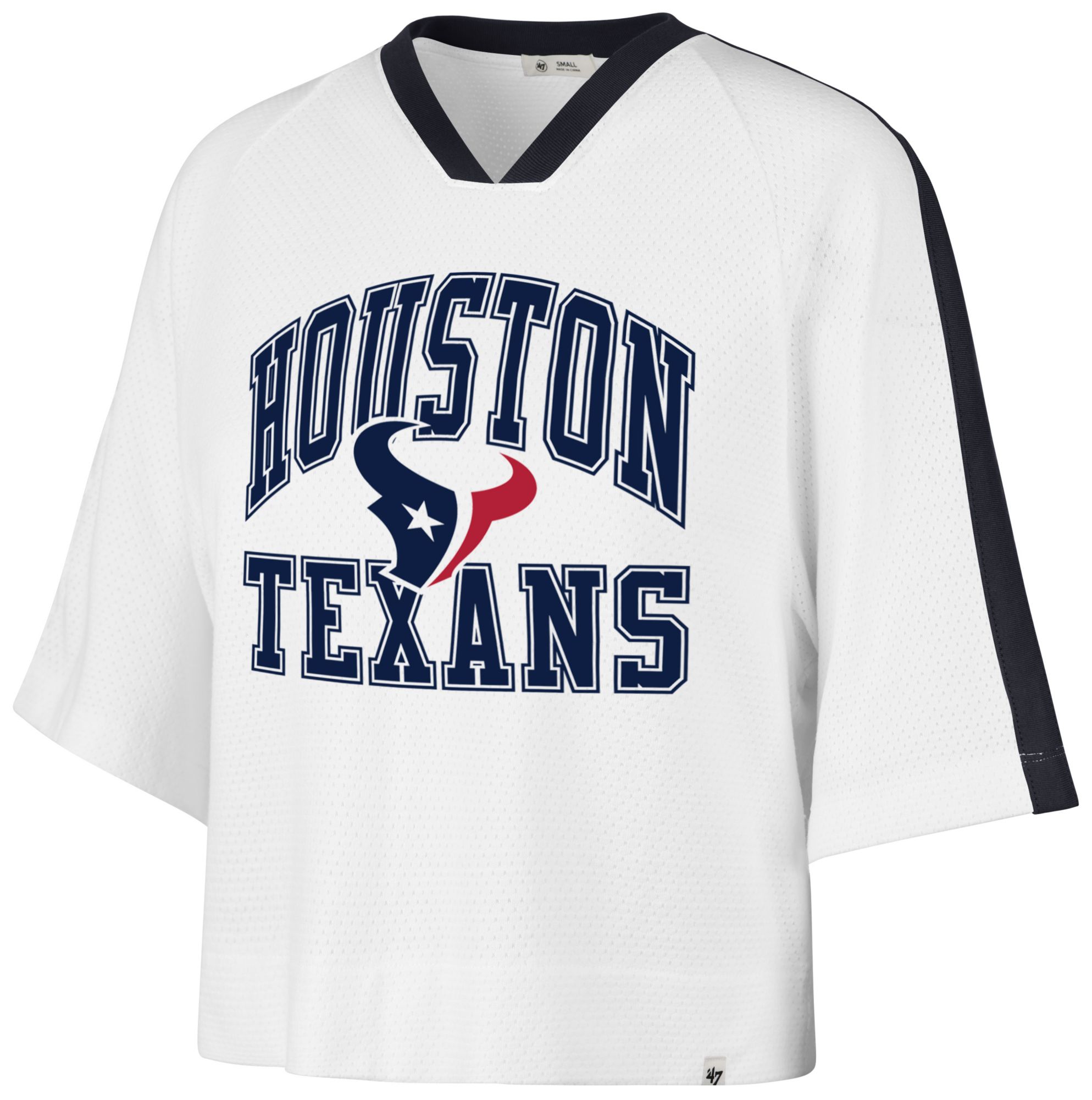 '47 Women's Houston Texans Big Overarch Drop Needle Raglan Jersey