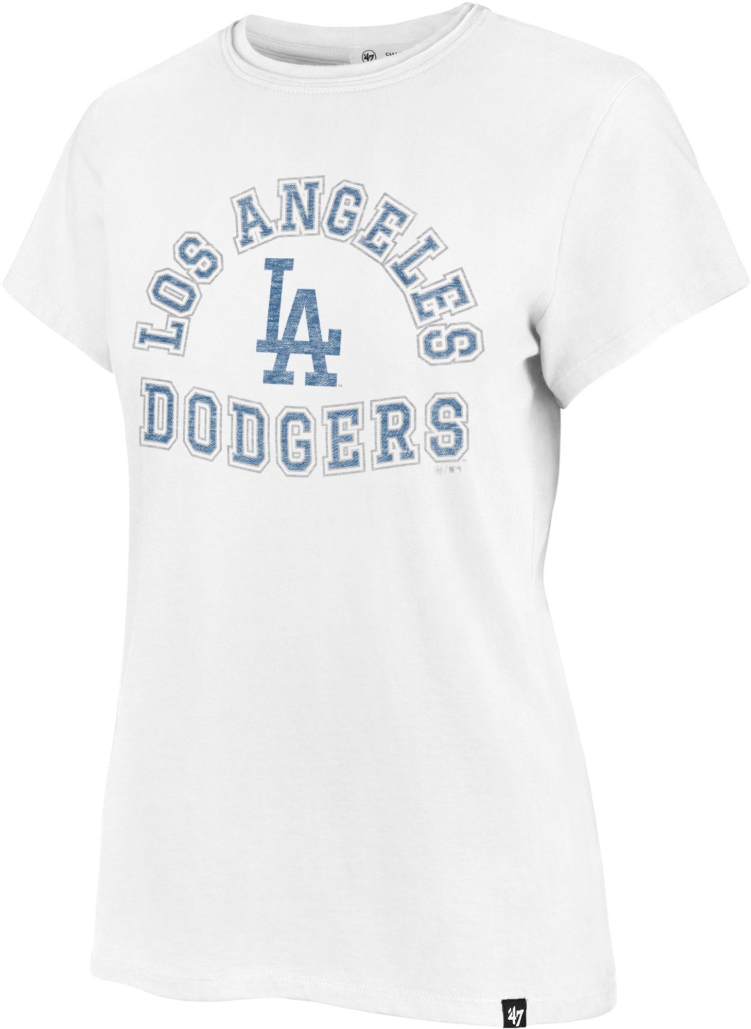 '47 Women's Los Angeles Dodgers White Frankie T-Shirt