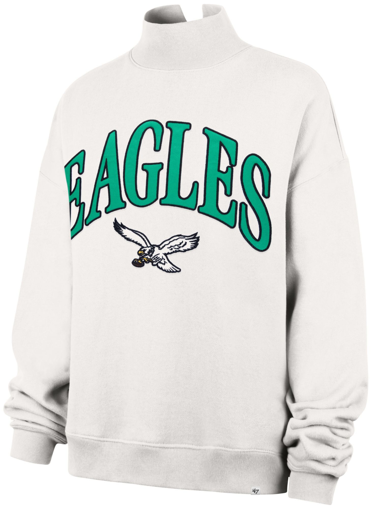 47 Women's Philadelphia Eagles Vantage Mock Neck Sweatshirt