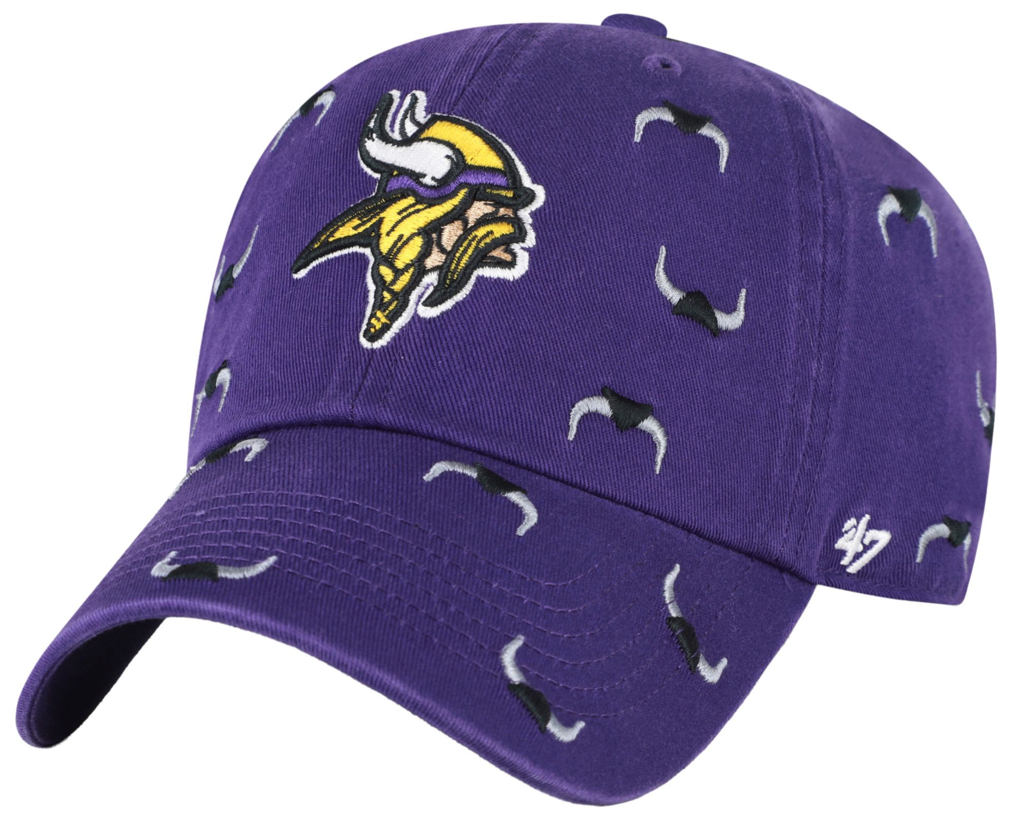 '47 Women's Minnesota Vikings Purple Confetti Clean Up Adjustable Hat