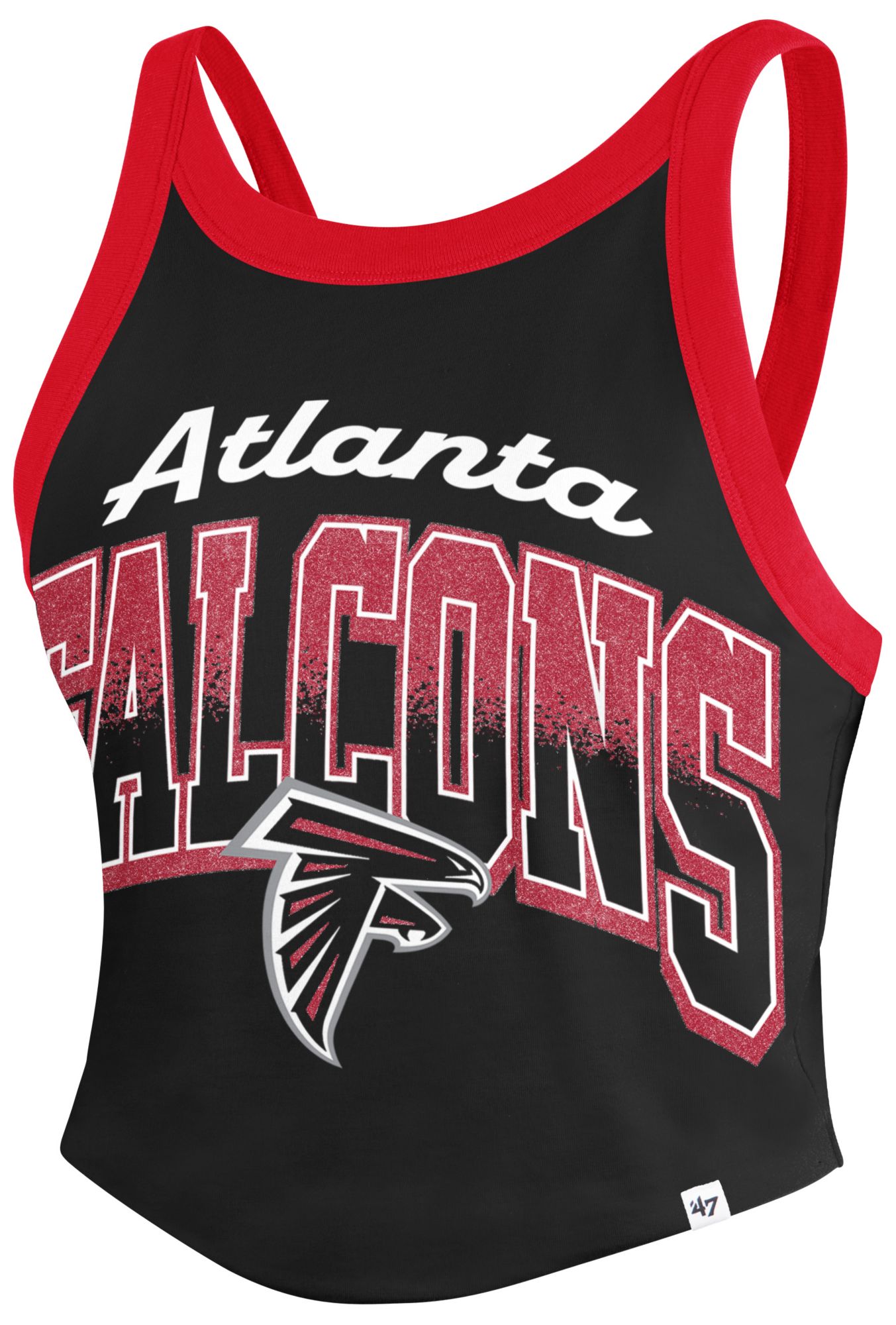 '47 Women's Atlanta Falcons Black Shimmer Tank