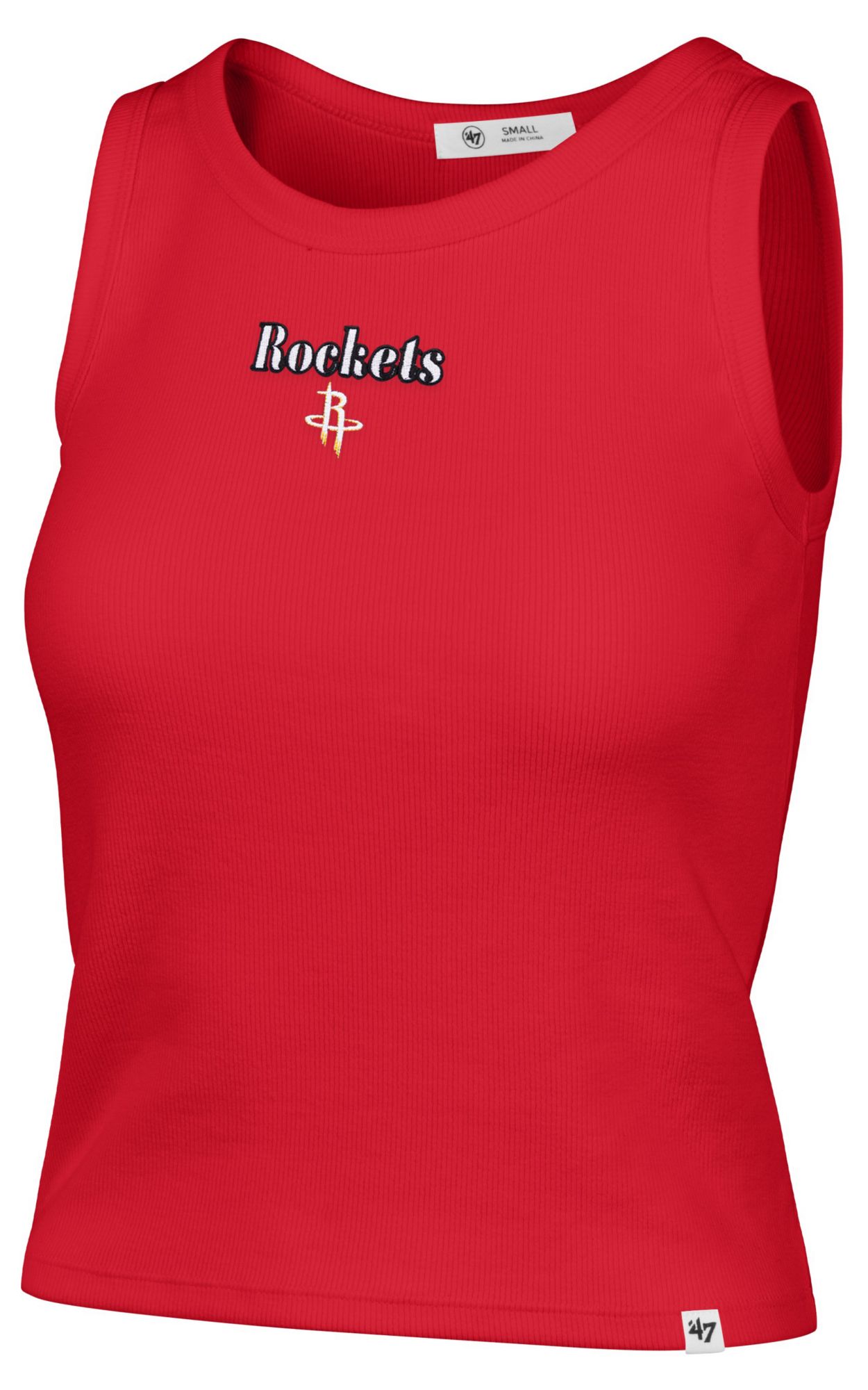 '47 Women's Houston Rockets Red Baby Rib Tank Top