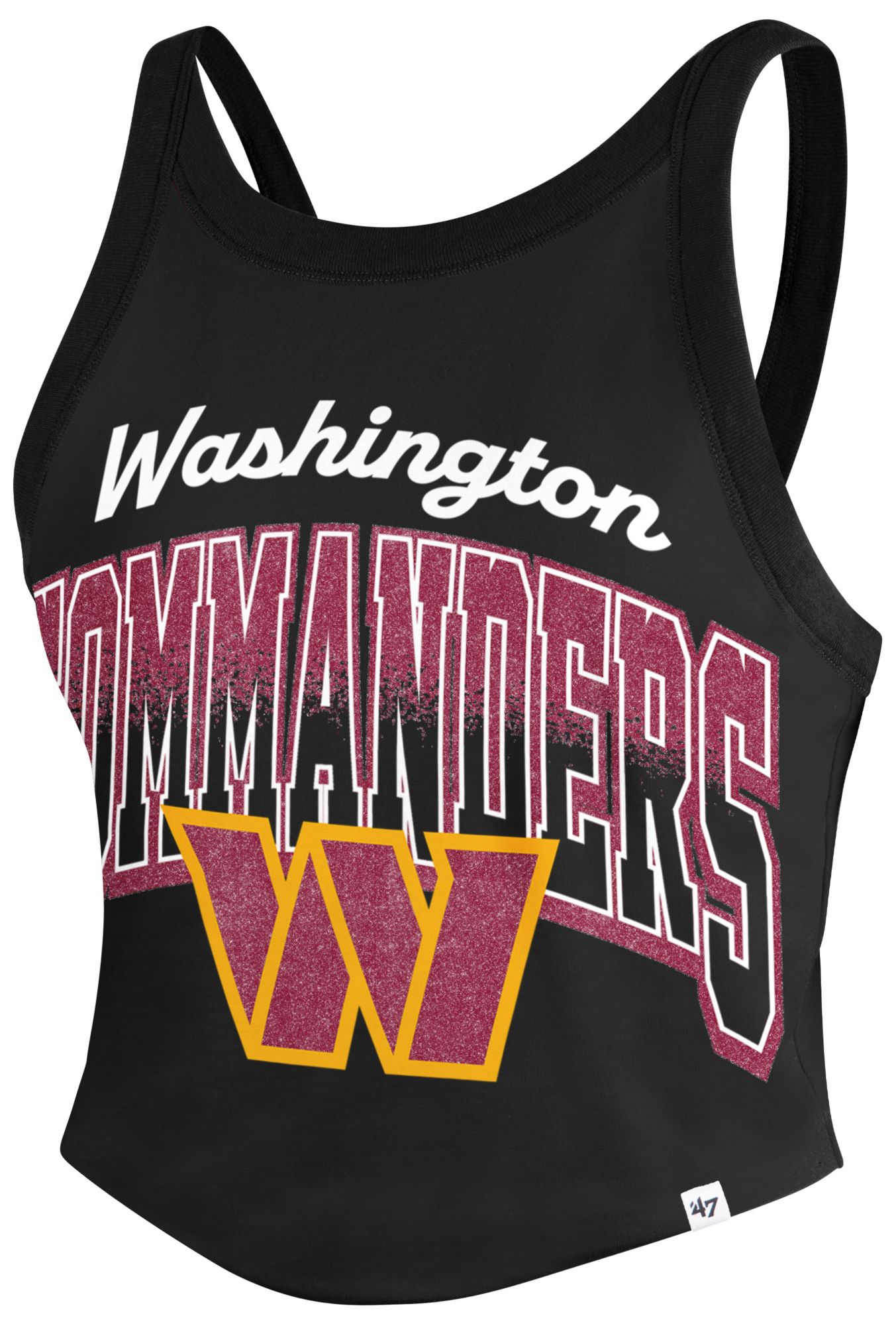 '47 Women's Washington Commanders Black Shimmer Tank
