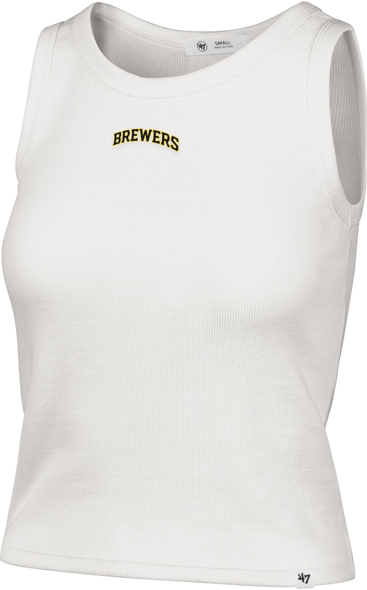 '47 Women's Milwaukee Brewers Cream Wordmark Tank - White