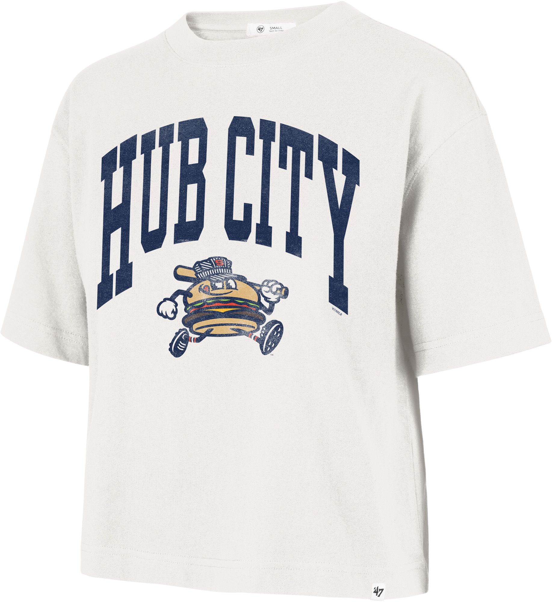 '47 Women's Down East Wood Ducks Cream Shale City T-Shirt