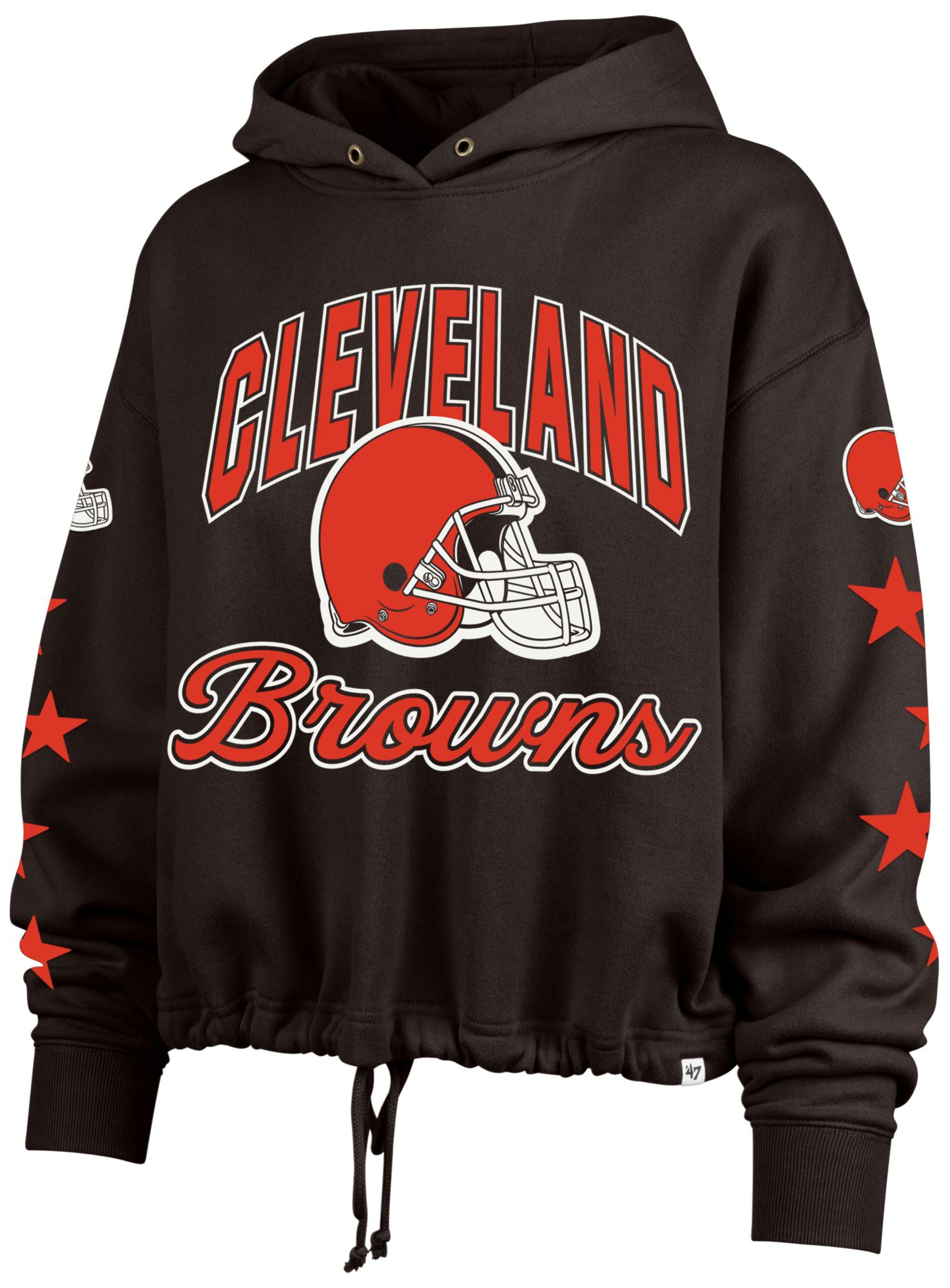 '47 Women's Cleveland Browns Brown Star Venice Hoodie