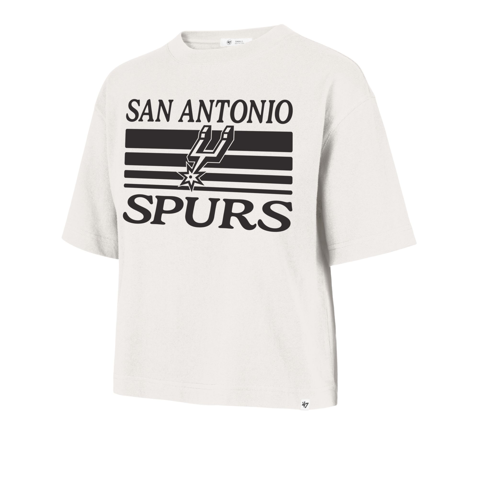 '47 Women's San Antonio Spurs Off White Go Team Reed City T-Shirt