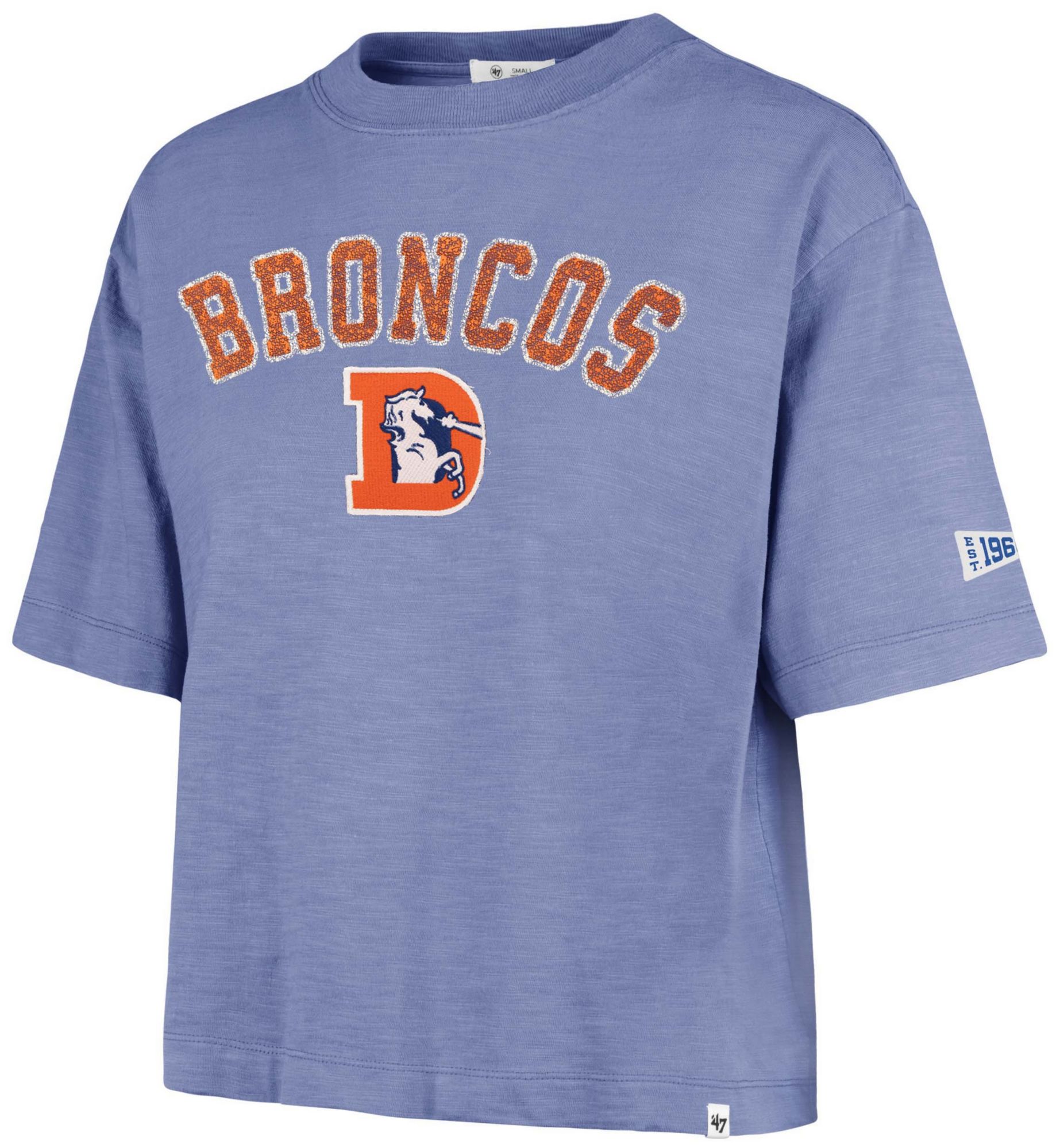'47 Women's Denver Broncos Thrift Blue Elmore T-Shirt