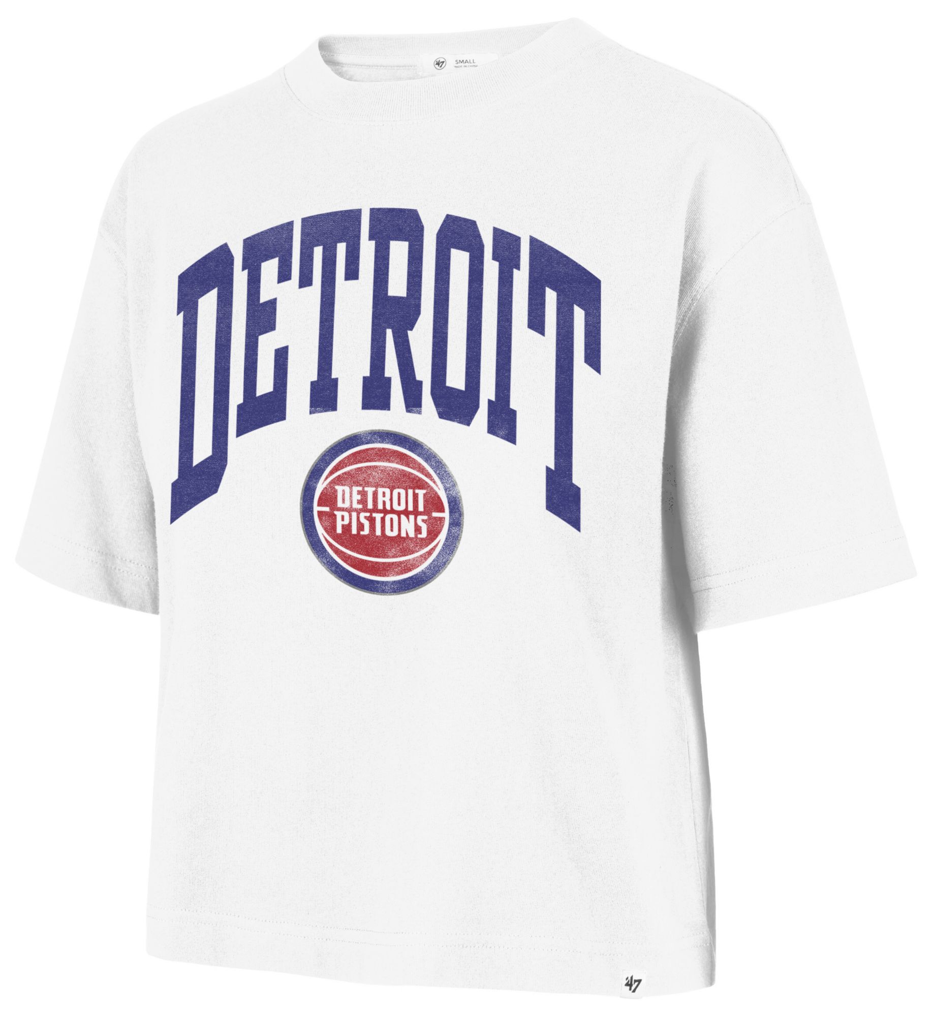 '47 Women's Detroit Pistons White Shale Reed City T-Shirt
