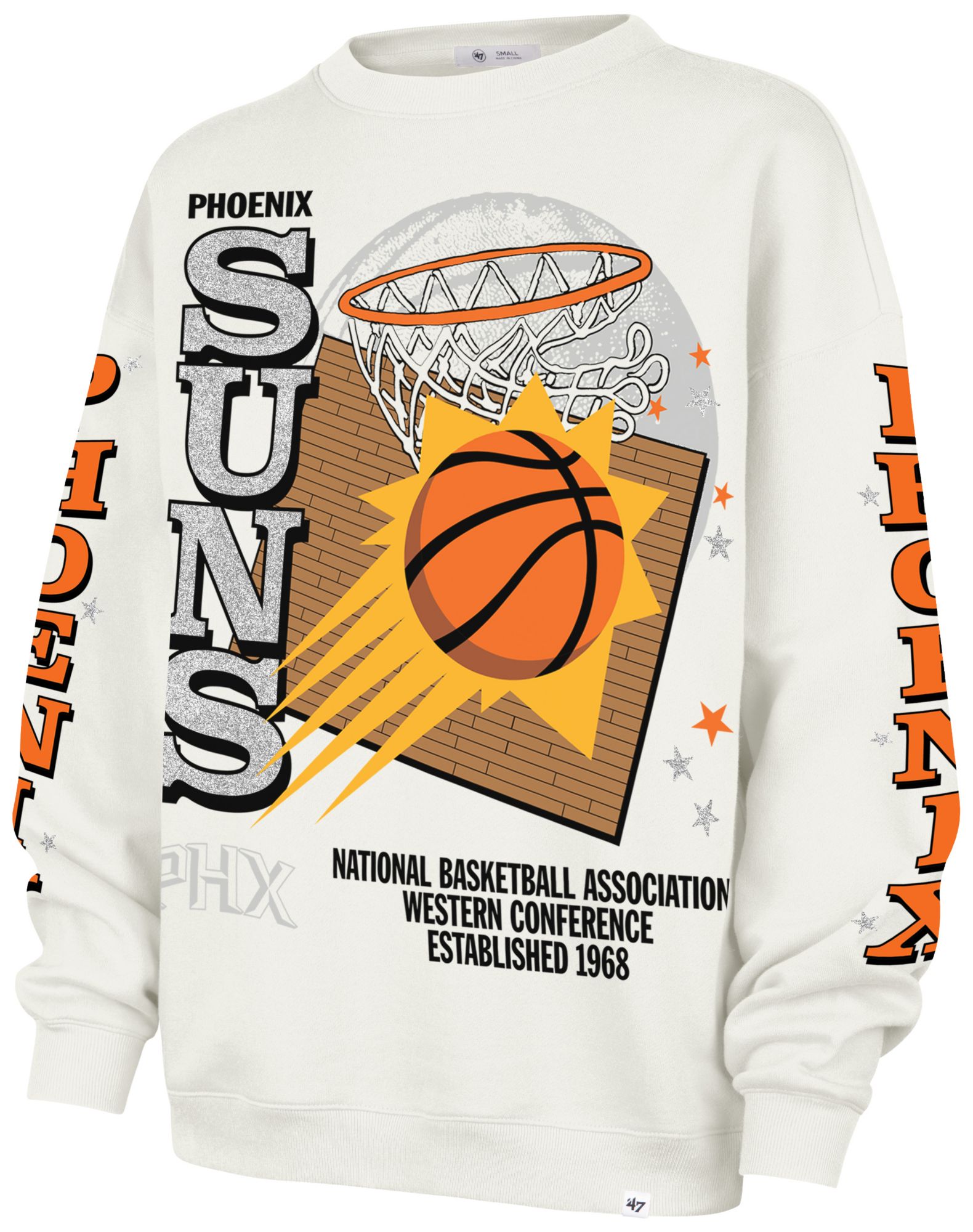 '47 Women's Phoenix Suns Thunderous Oversized Crewneck Sweatshirt