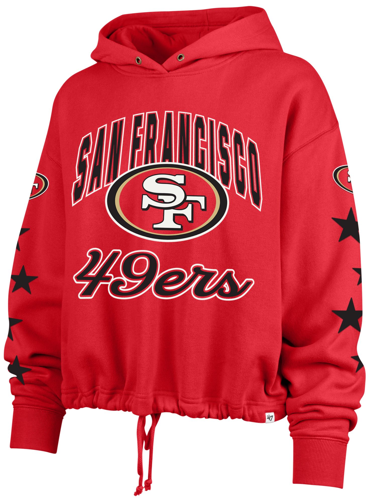 '47 Women's San Francisco 49ers Red Star Venice Hoodie
