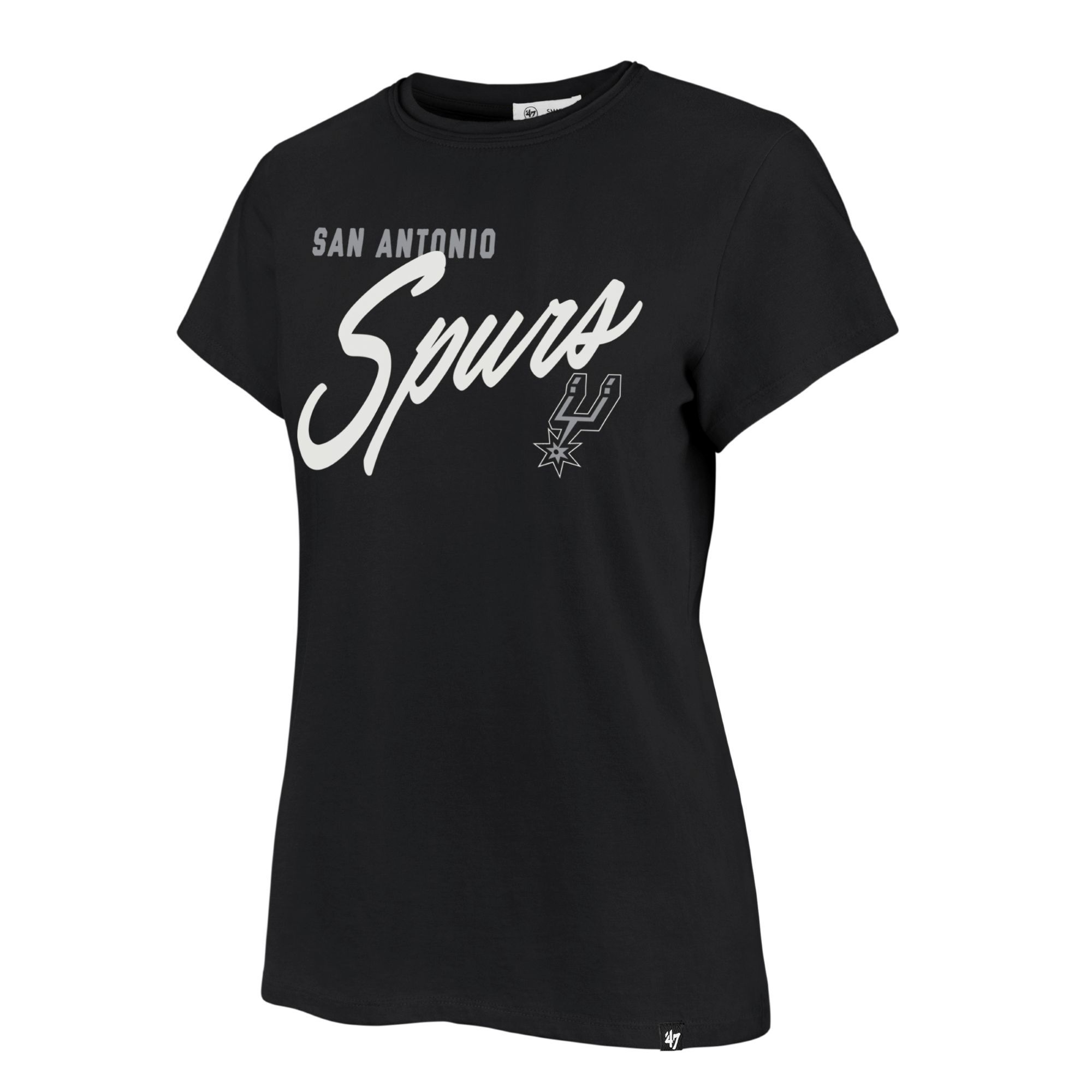 '47 Women's San Antonio Spurs Black Turf Side T-Shirt