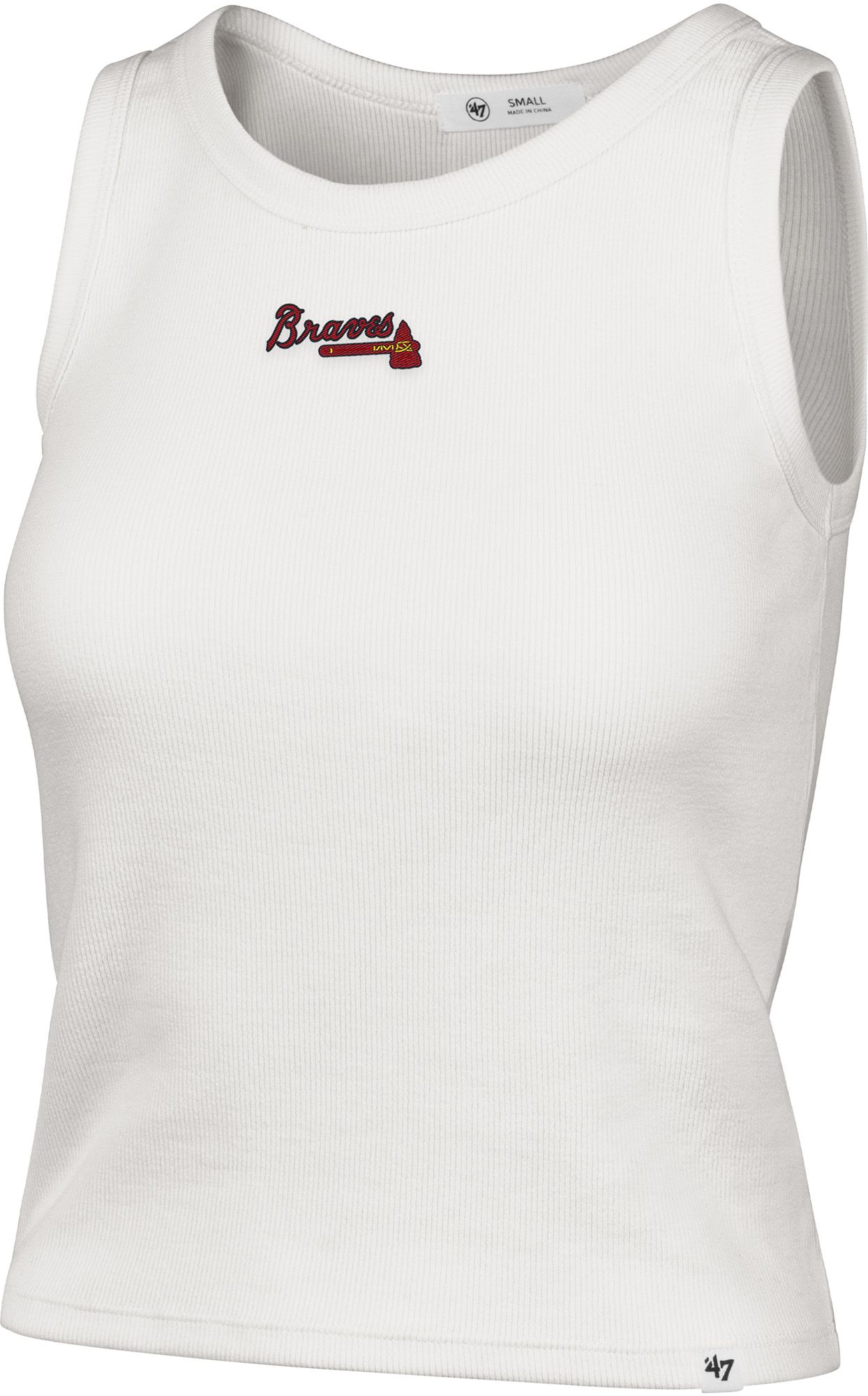 '47 Women's Atlanta Braves Cream Wordmark Tank