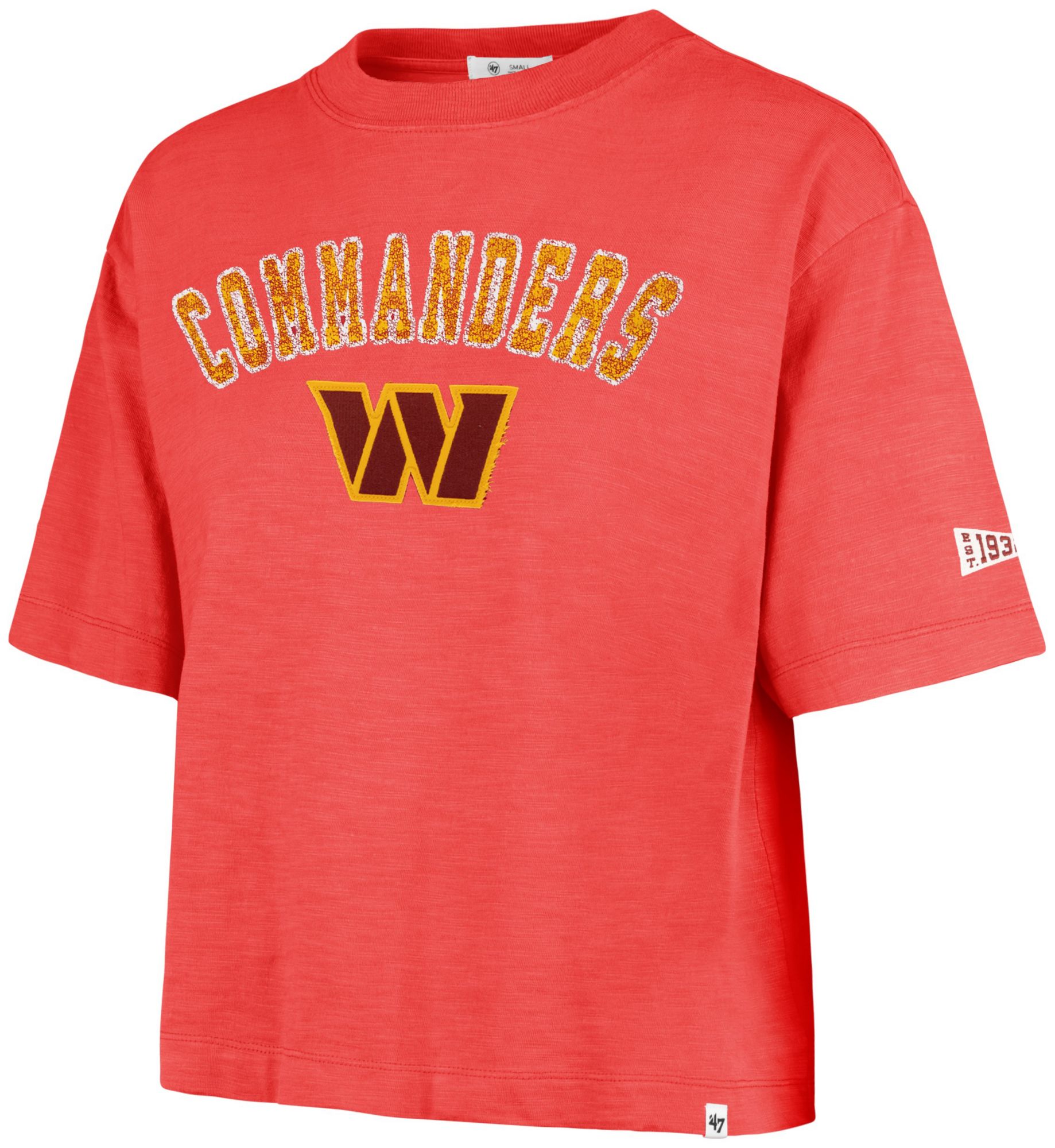47 Women's Washington Commanders Red Elmore Slub T-Shirt