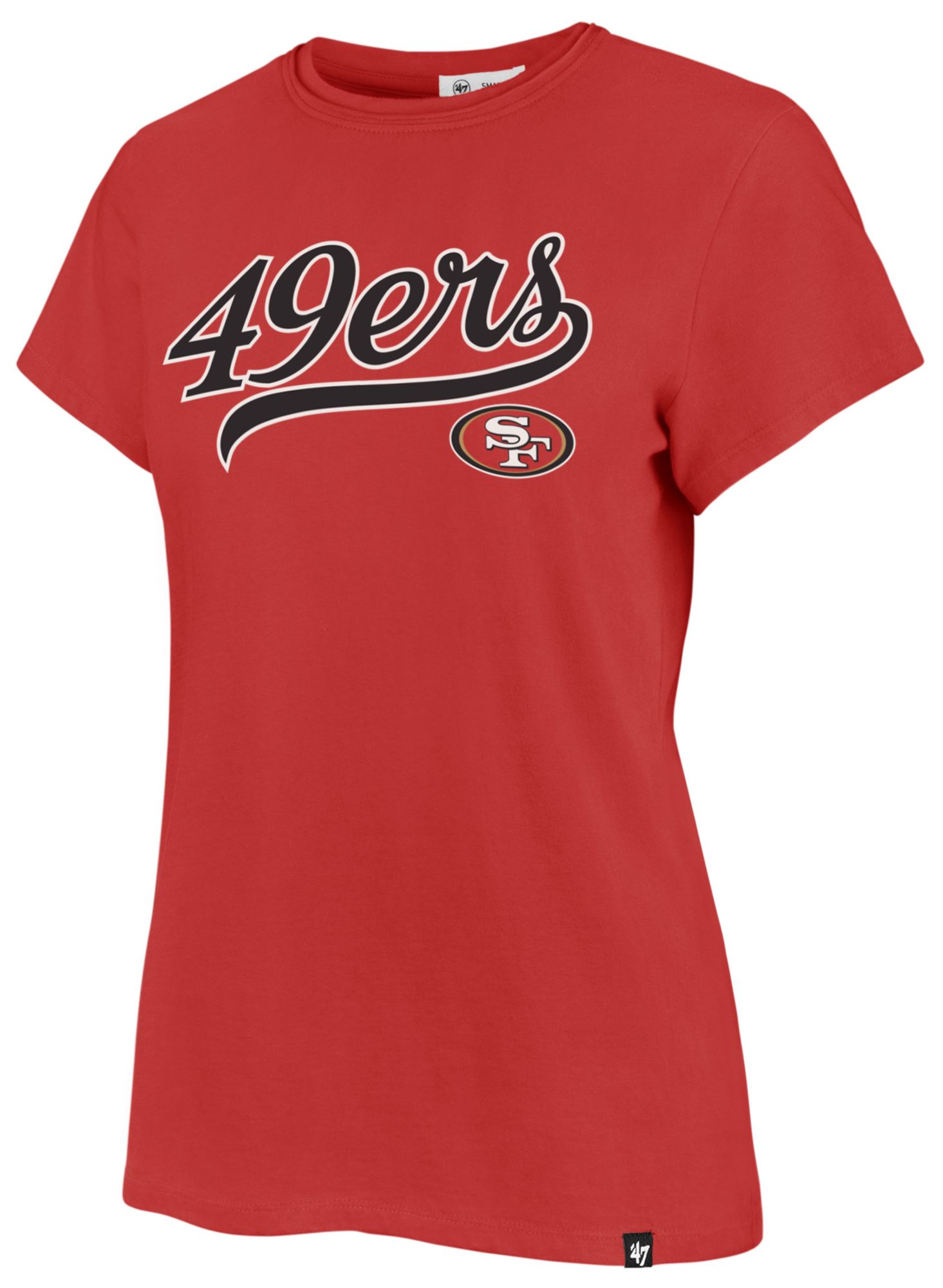 '47 Women's San Francisco 49ers Racer Red Tailsweep Frankie T-Shirt