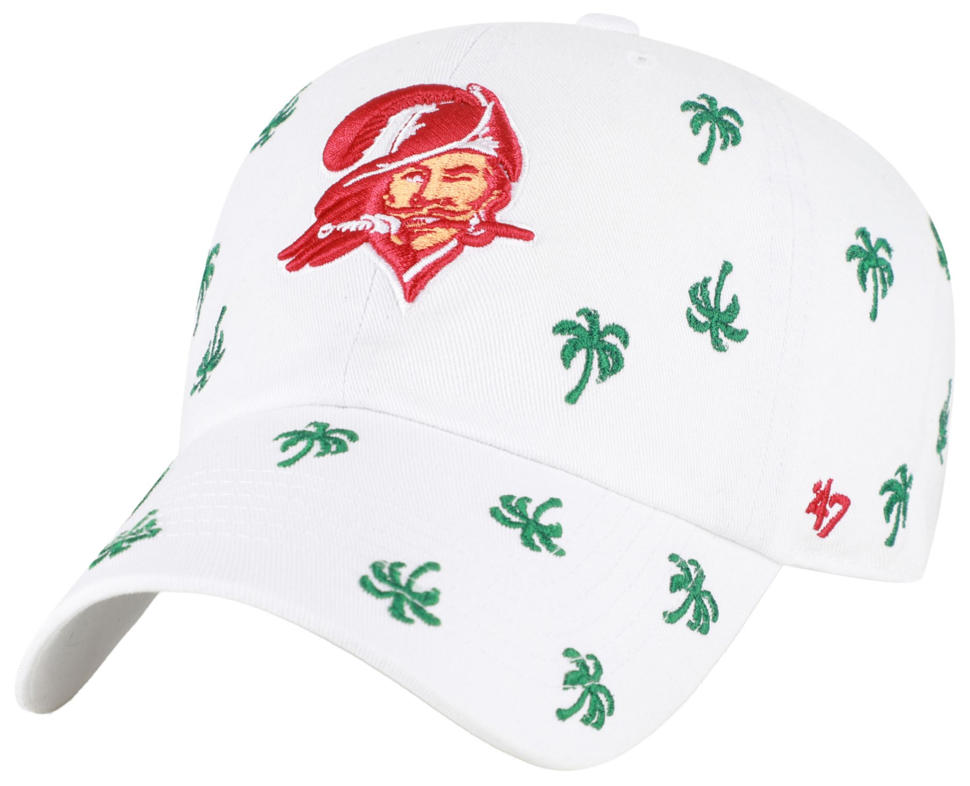 '47 Women's Tampa Bay Buccaneers White Confetti Clean Up Adjustable Hat