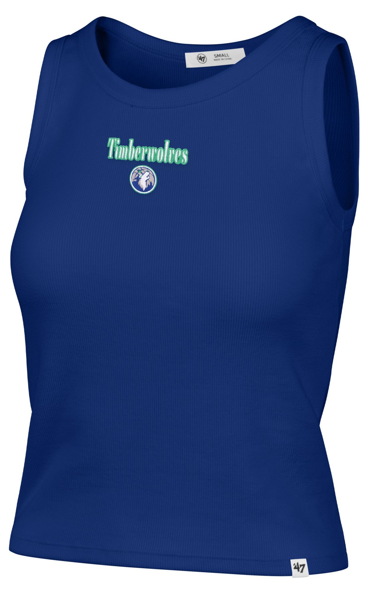 '47 Women's Minnesota Timberwolves Royal Baby Rib Tank Top