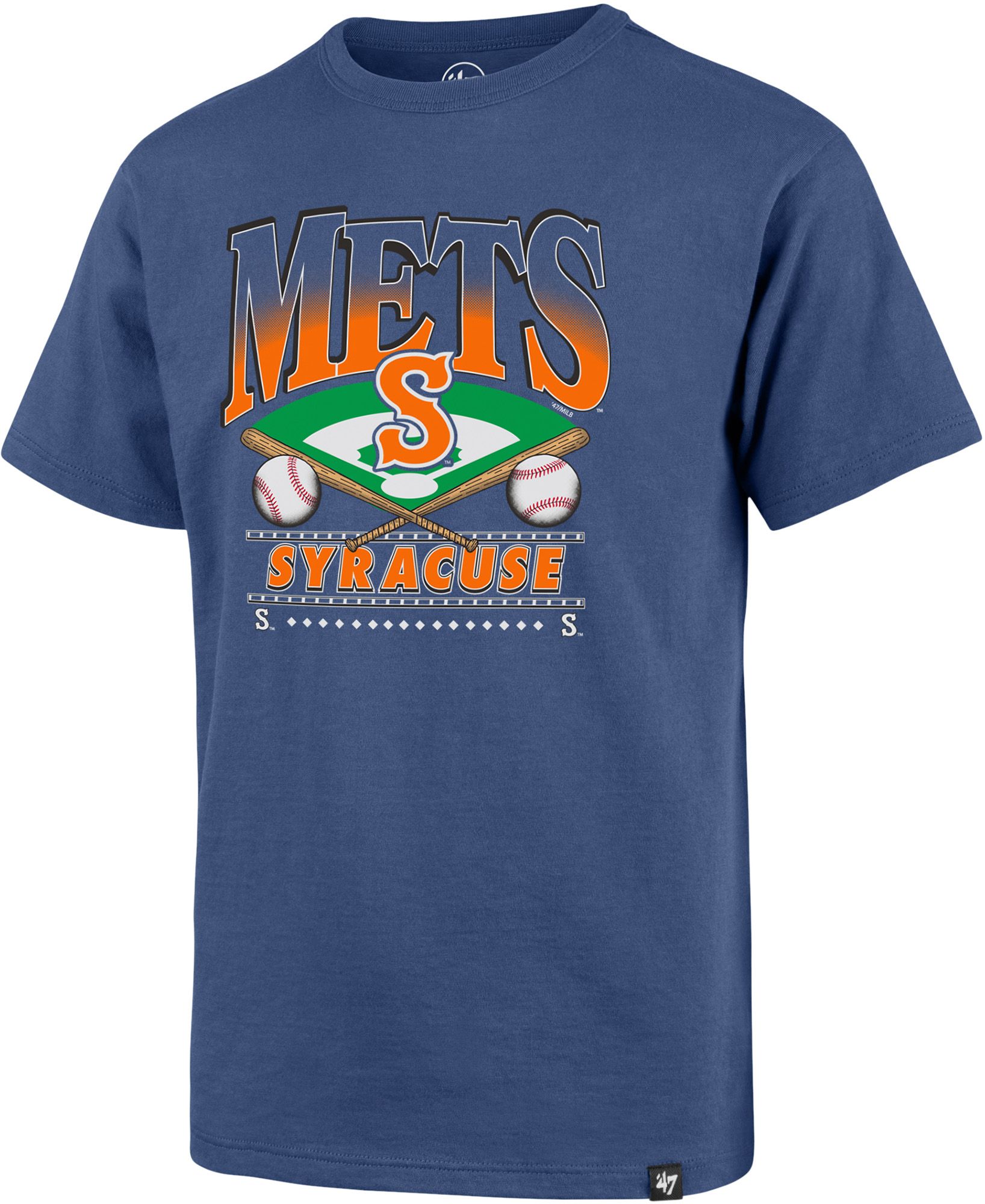 '47 Youth Syracuse Chiefs Blue Straight Shot Franklin T-Shirt