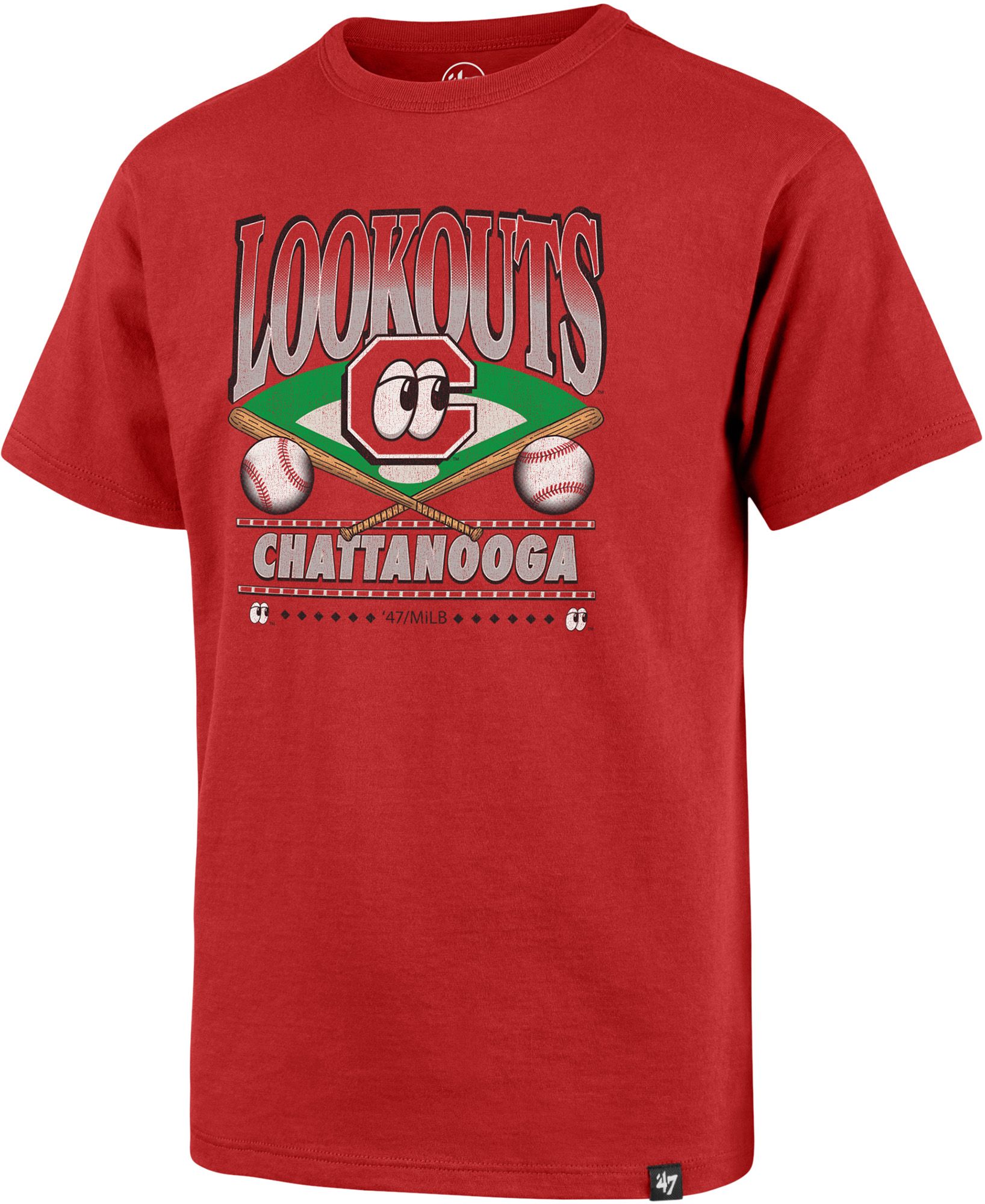'47 Youth Batavia Muckdogs Red Straight Shot Franklin T-Shirt