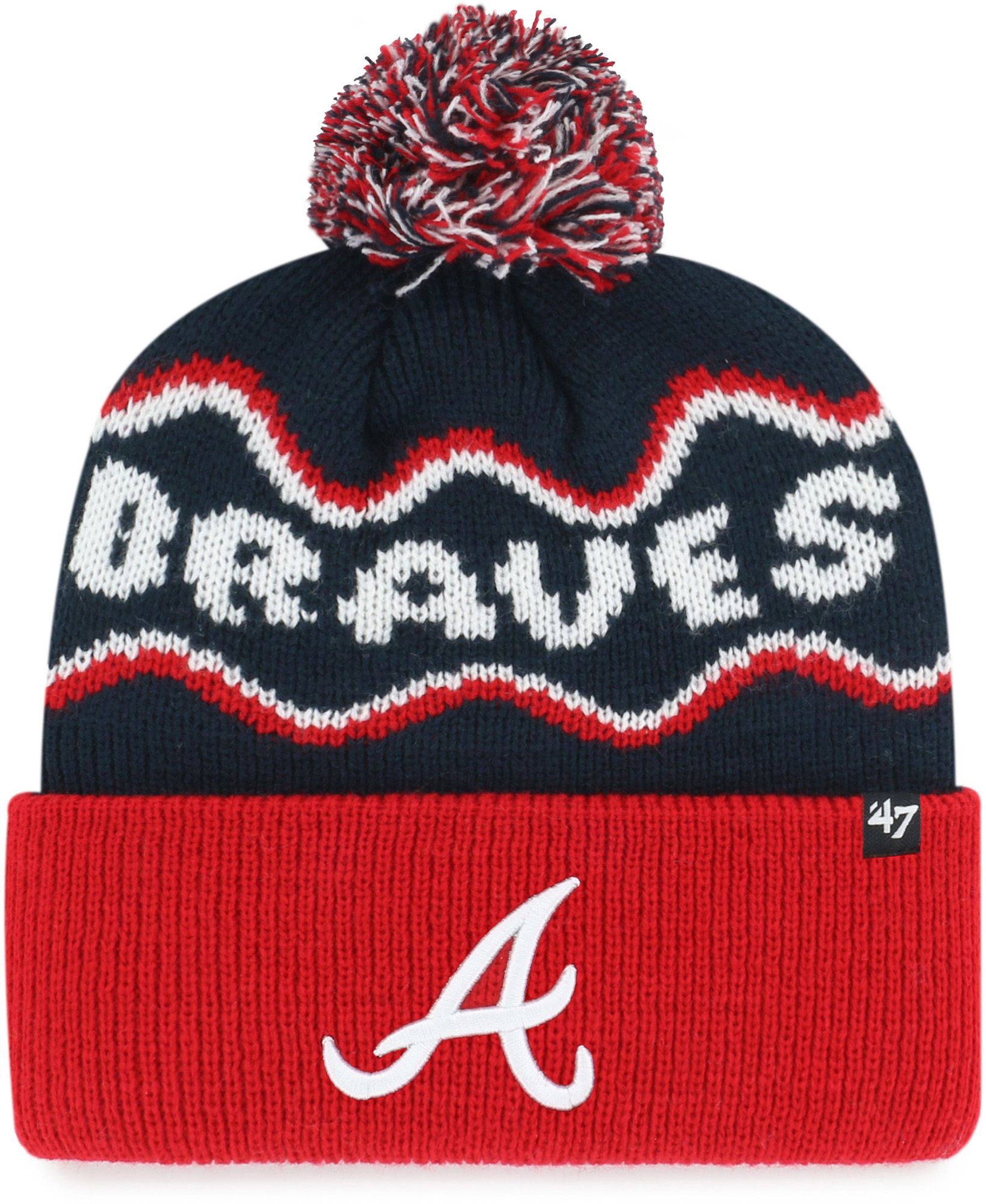 '47 Youth Atlanta Braves Squiggle Knit Beanie