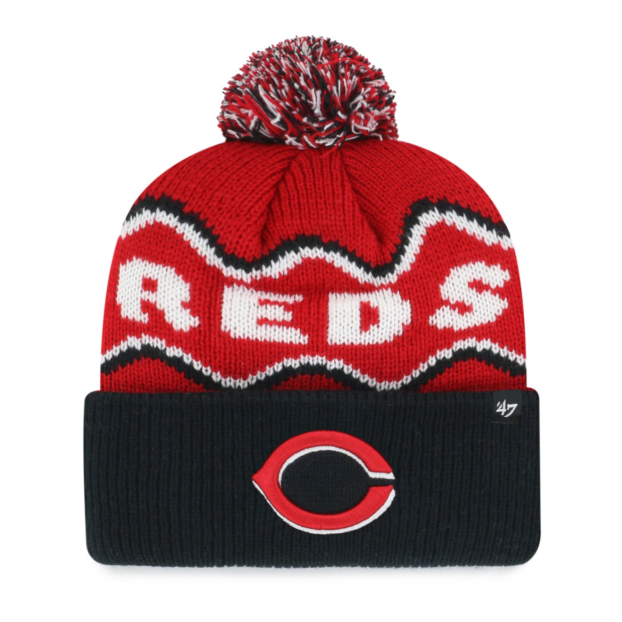 '47 Youth Cincinnati Reds Squiggle Knit Beanie