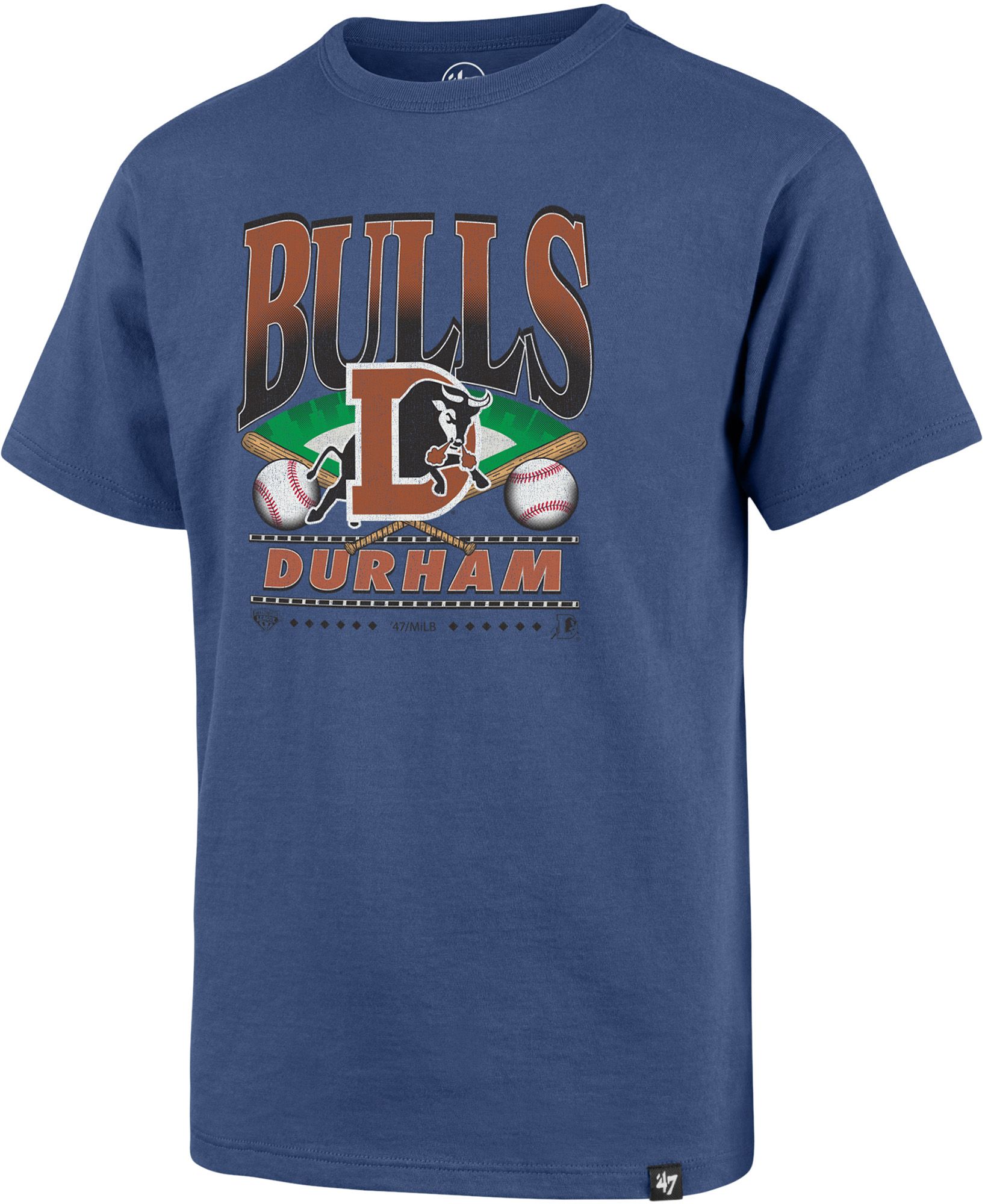 '47 Youth Durham Bulls Blue Straight Shot Franklin T-Shirt