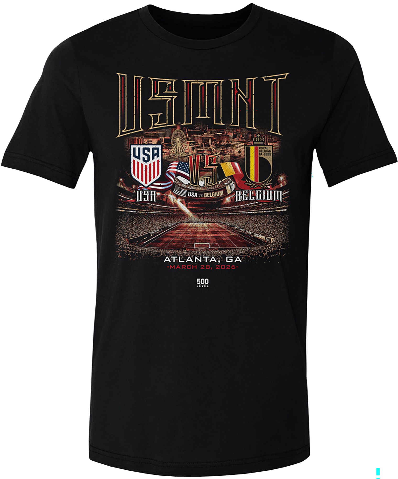 500 Level Adult USMNT VS. Belgium Atlanta Friendly T-Shirt